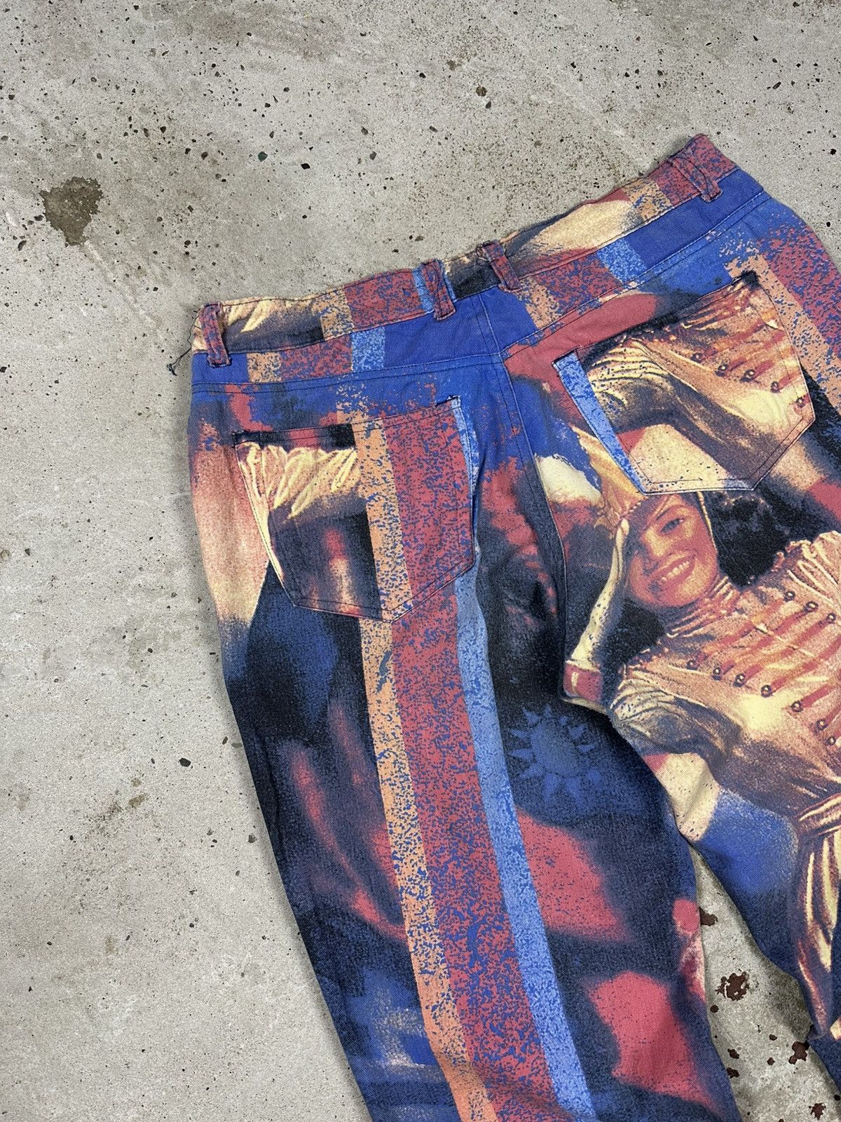 Japanese Brand × Vintage Vintage 90s American Flag Girl Print US Pants Rare Size US 30 / EU 46 - 14 Thumbnail