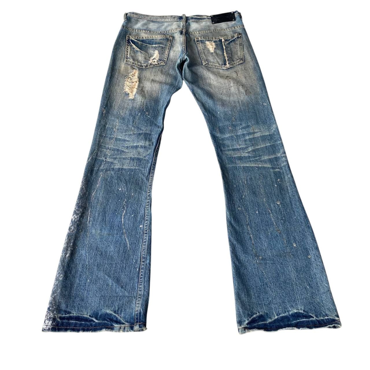 Japanese Brand FLARE Midas Japan "Gimmick" Distressed Grunge Cyber Punk Size US 29 - 10 Thumbnail