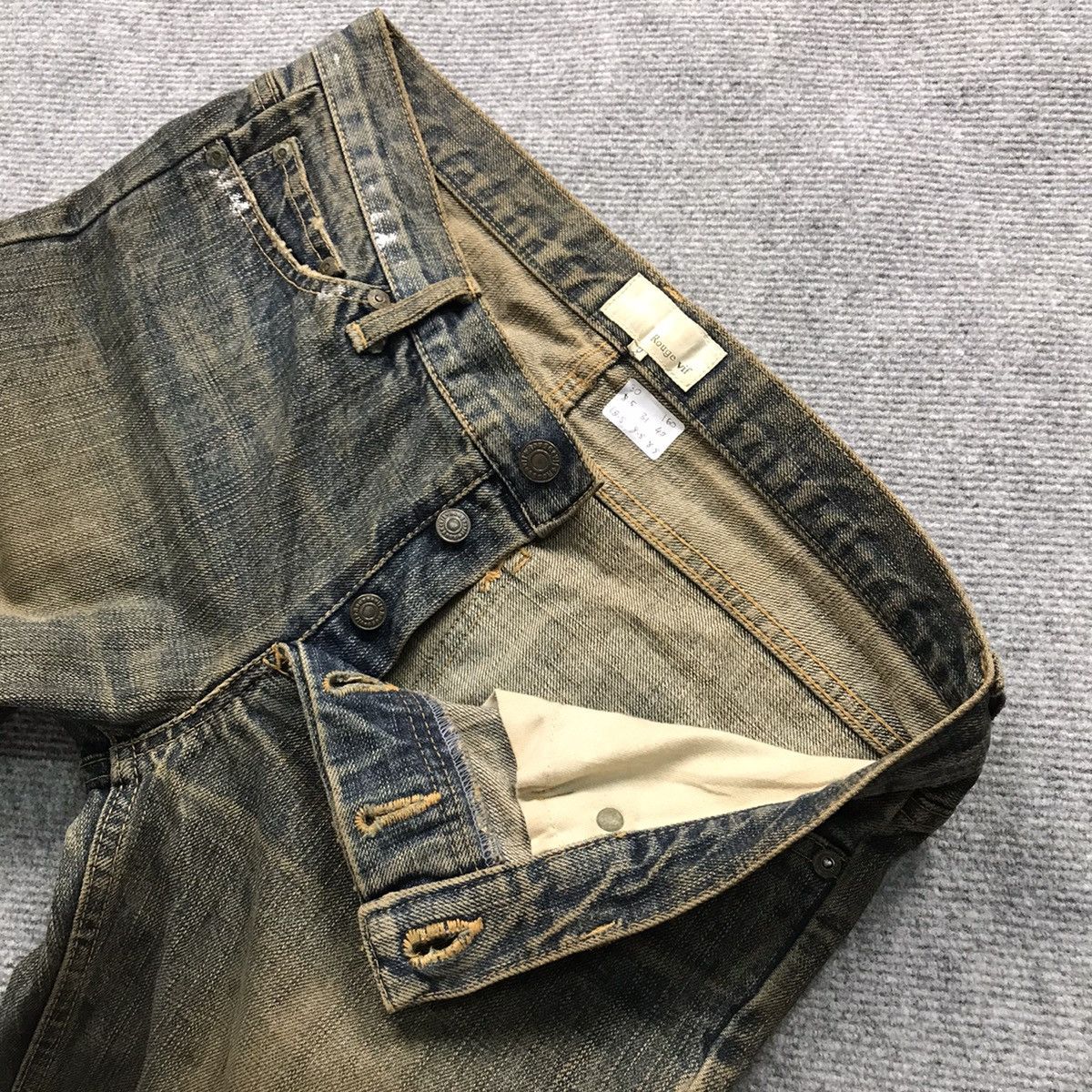 Designer × Japanese Brand RUSTY💀ROUGE VIF MADE IN JAPAN DENIM RUSTY JEANS PANTS Size US 30 / EU 46 - 17 Thumbnail