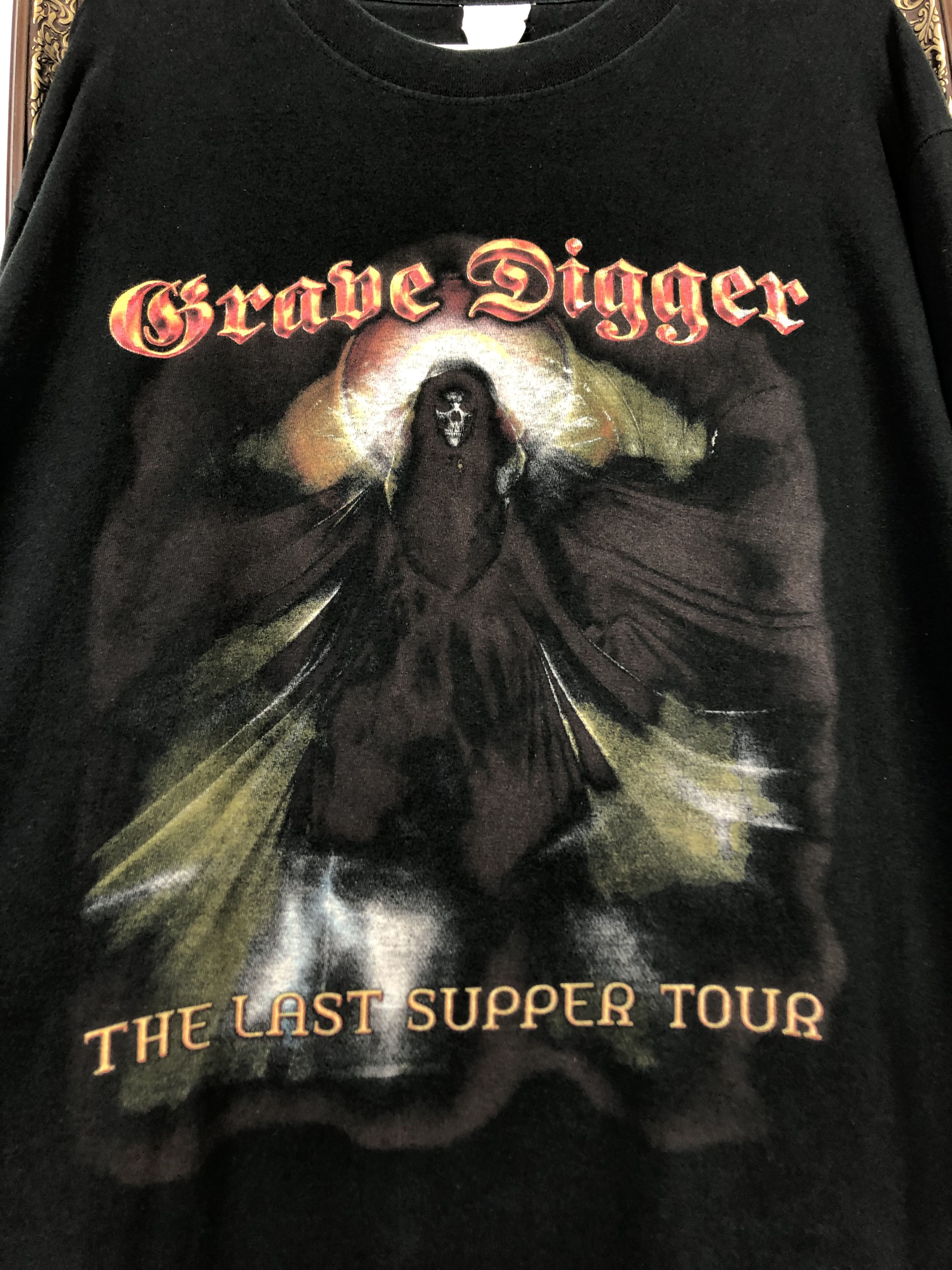 Band Tees Vintage Grave Digger Band Shirt Over Print Long Sleeve Tee Size US M / EU 48-50 / 2 - 3 Thumbnail