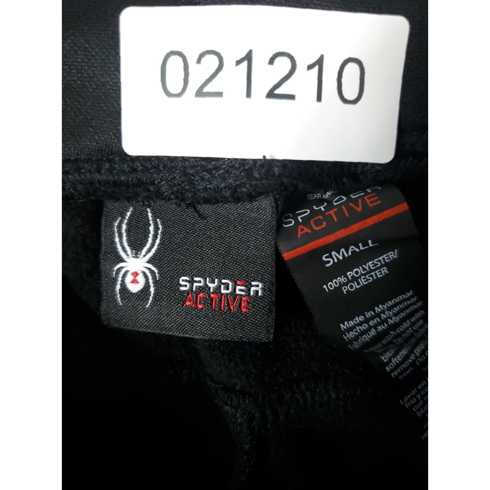 Spyder Spyder Mens Small Black Active Training Running Sweatpants Joggers Pants Regular Fit Adjustable Waist Comfort Size US 29 - 8 Thumbnail