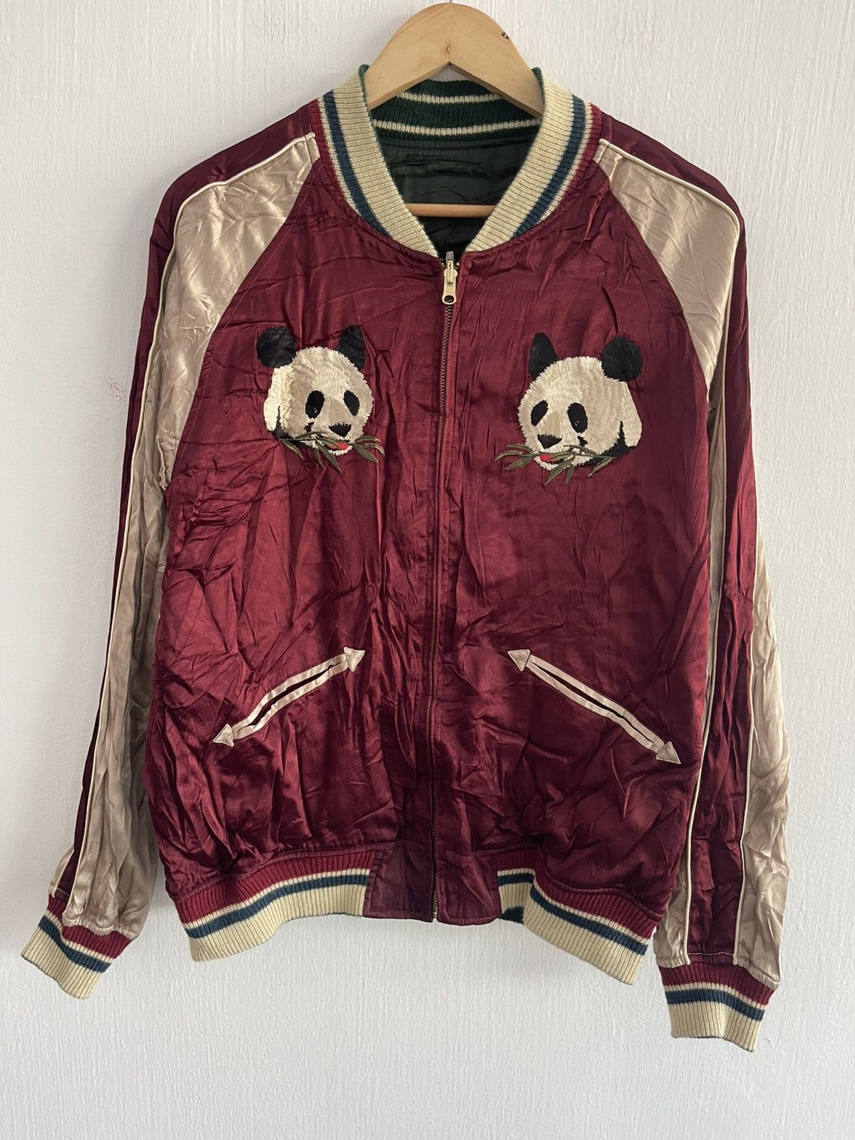 Japanese Brand Houston Sukajan Souvenier Jacket Reversible Size US XL / EU 56 / 4 - 3 Thumbnail