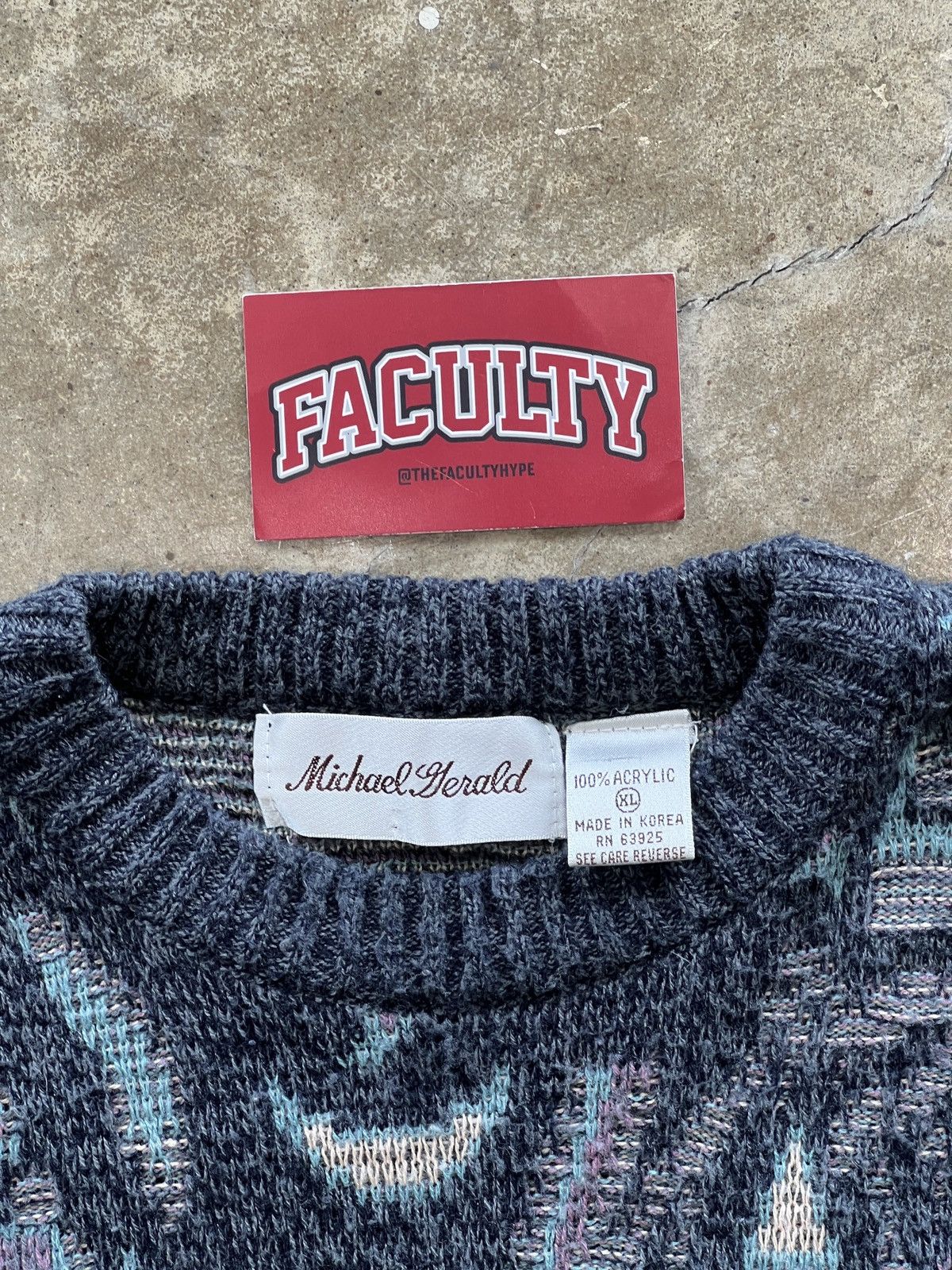 Vintage Vintage Michael Gerald Knit Castle Knit Sweater XL Size US XL / EU 56 / 4 - 3 Thumbnail