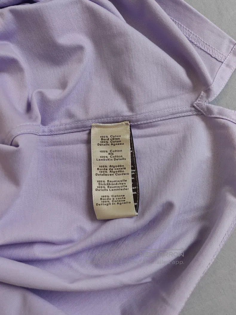 Hermes Hermes Lavender 100% Cotton Sheepskin Embellished Logo Sho Size US XXL / EU 58 / 5 - 6 Thumbnail