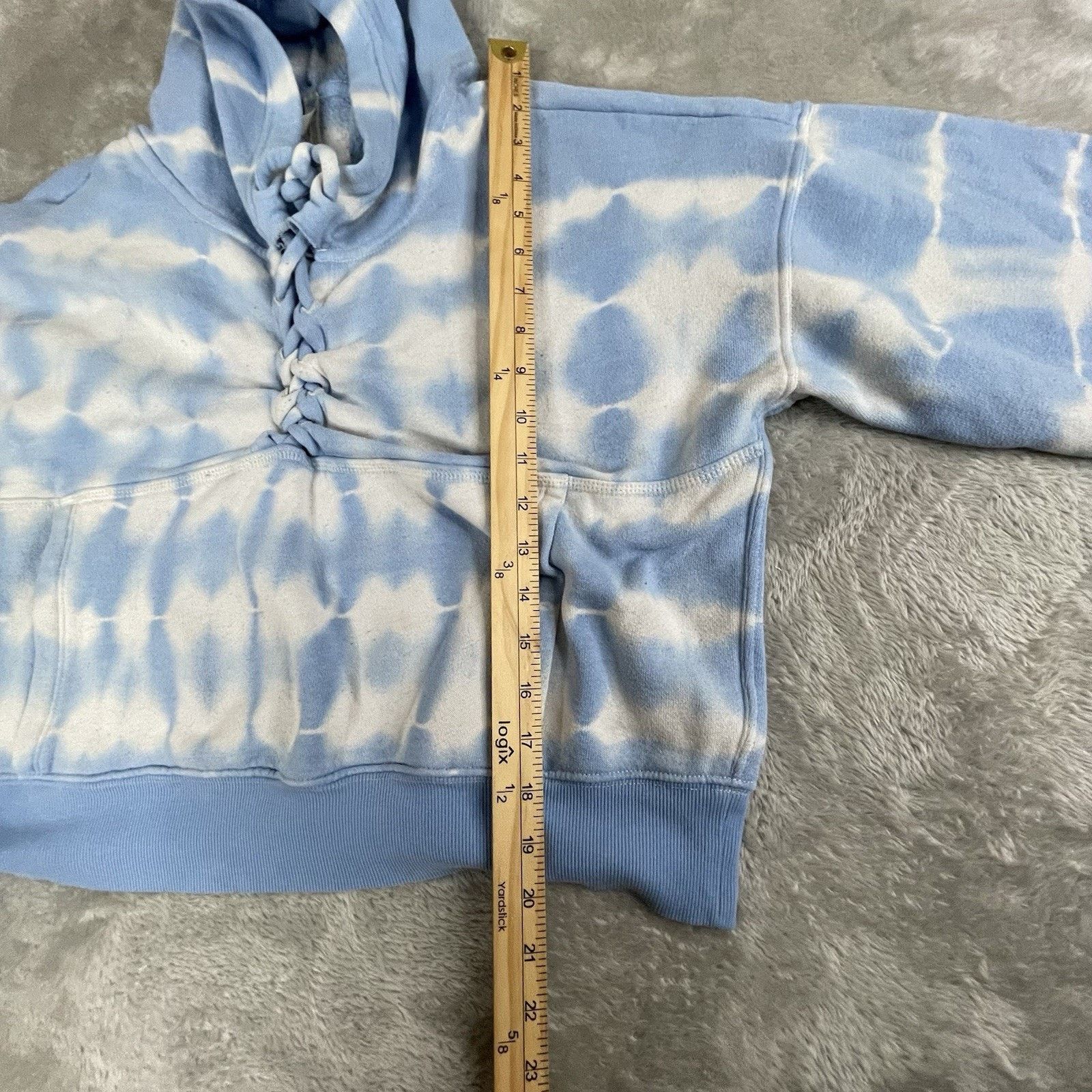 Free People FP MOVEMENT FREE PEOPLE BLUE WHITE TIE DYE HOODIE WOMENS M Size M / US 6-8 / IT 42-44 - 6 Thumbnail