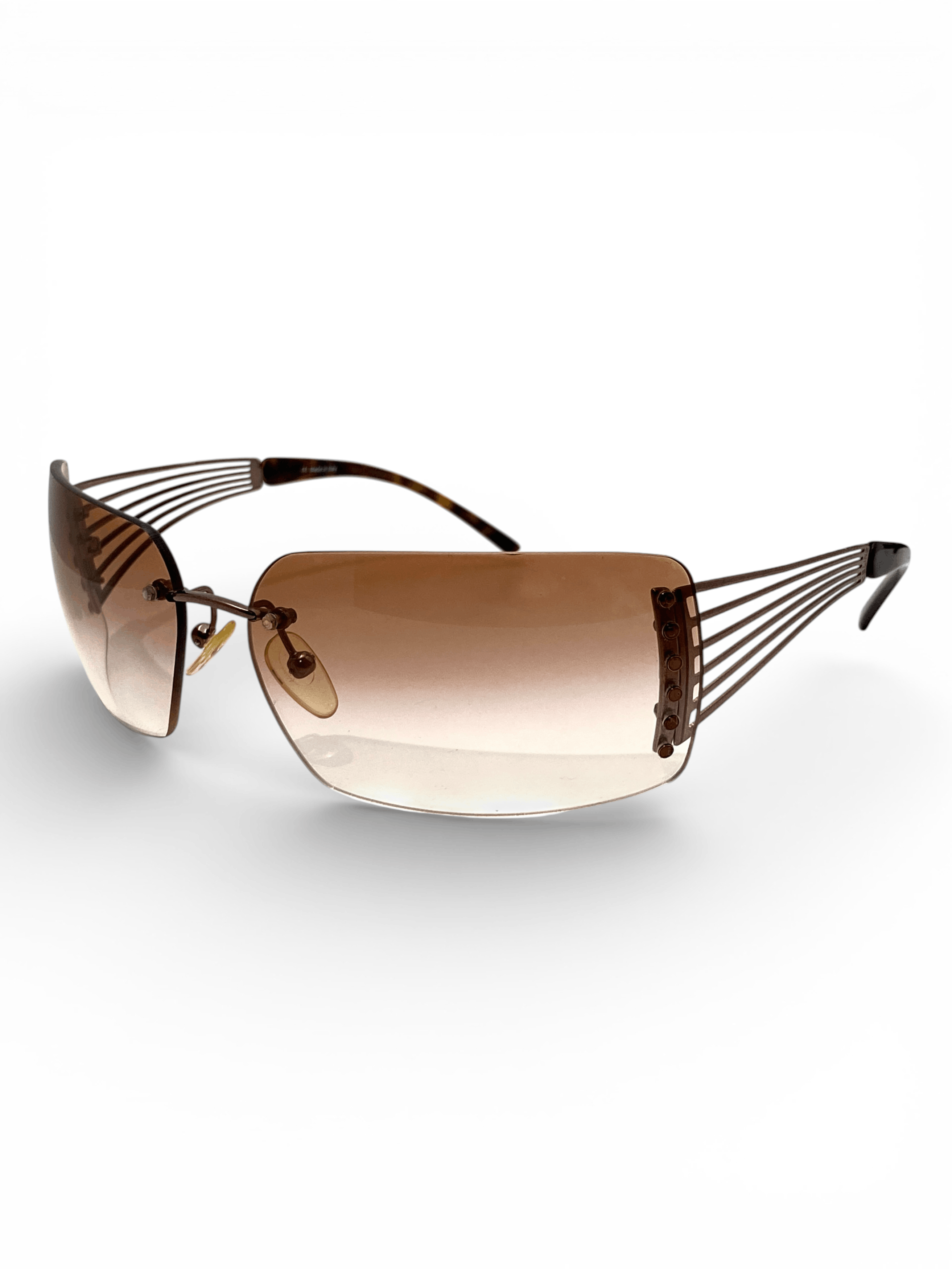 Celine Celine Paris Triomphe Racer Rimless Sunglasses Y2K Vintage Size ONE SIZE - 6 Thumbnail
