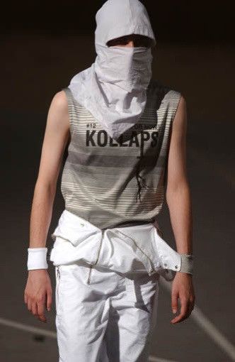 Raf Simons Raf Simons SS02 Kollaps Striped Tank Top Grey 48 Size US M / EU 48-50 / 2 - 12 Thumbnail