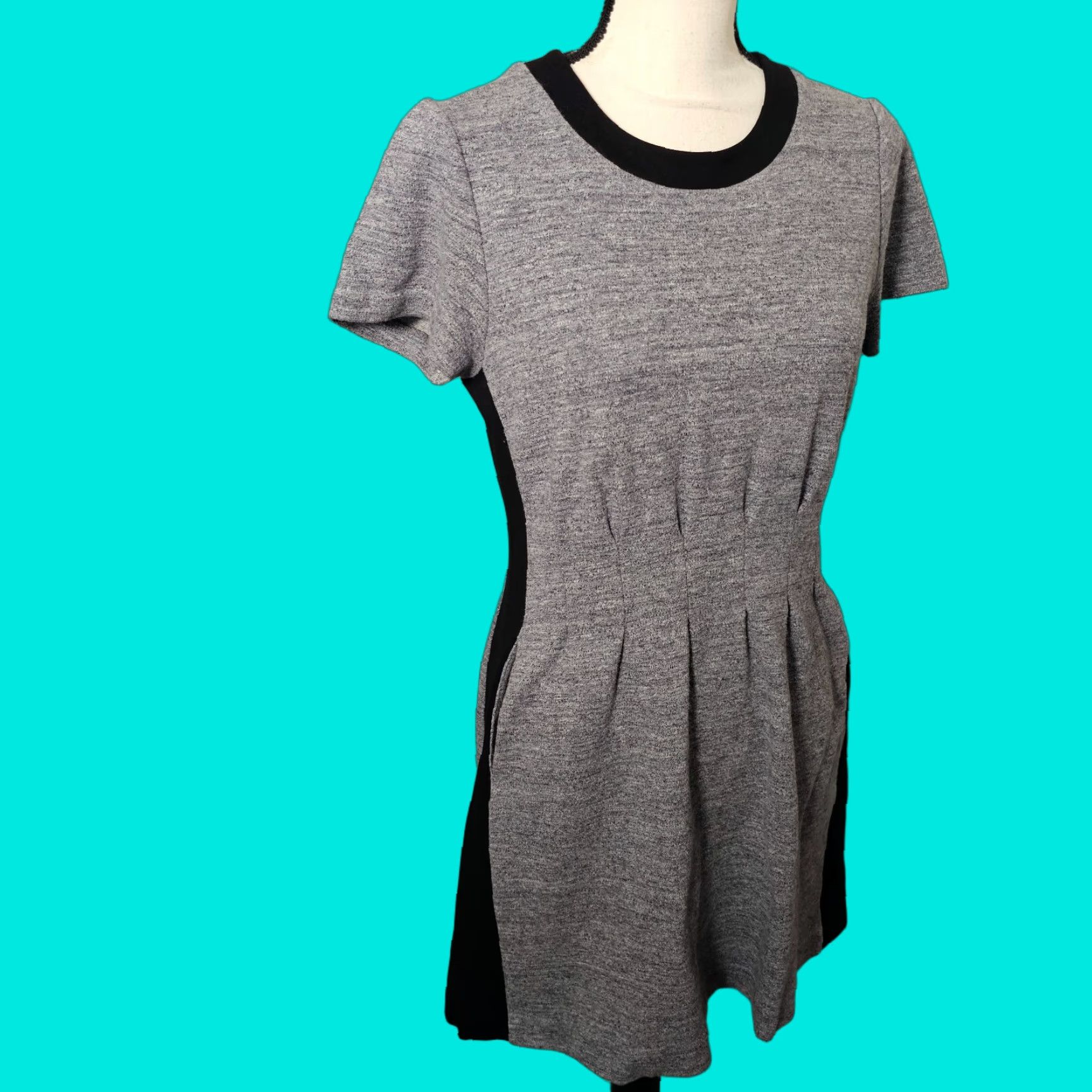 Madewell Madewell Dress Color Block Short Sleeve Fit and Flare Size 30" / US 8 / IT 44 - 1 Thumbnail