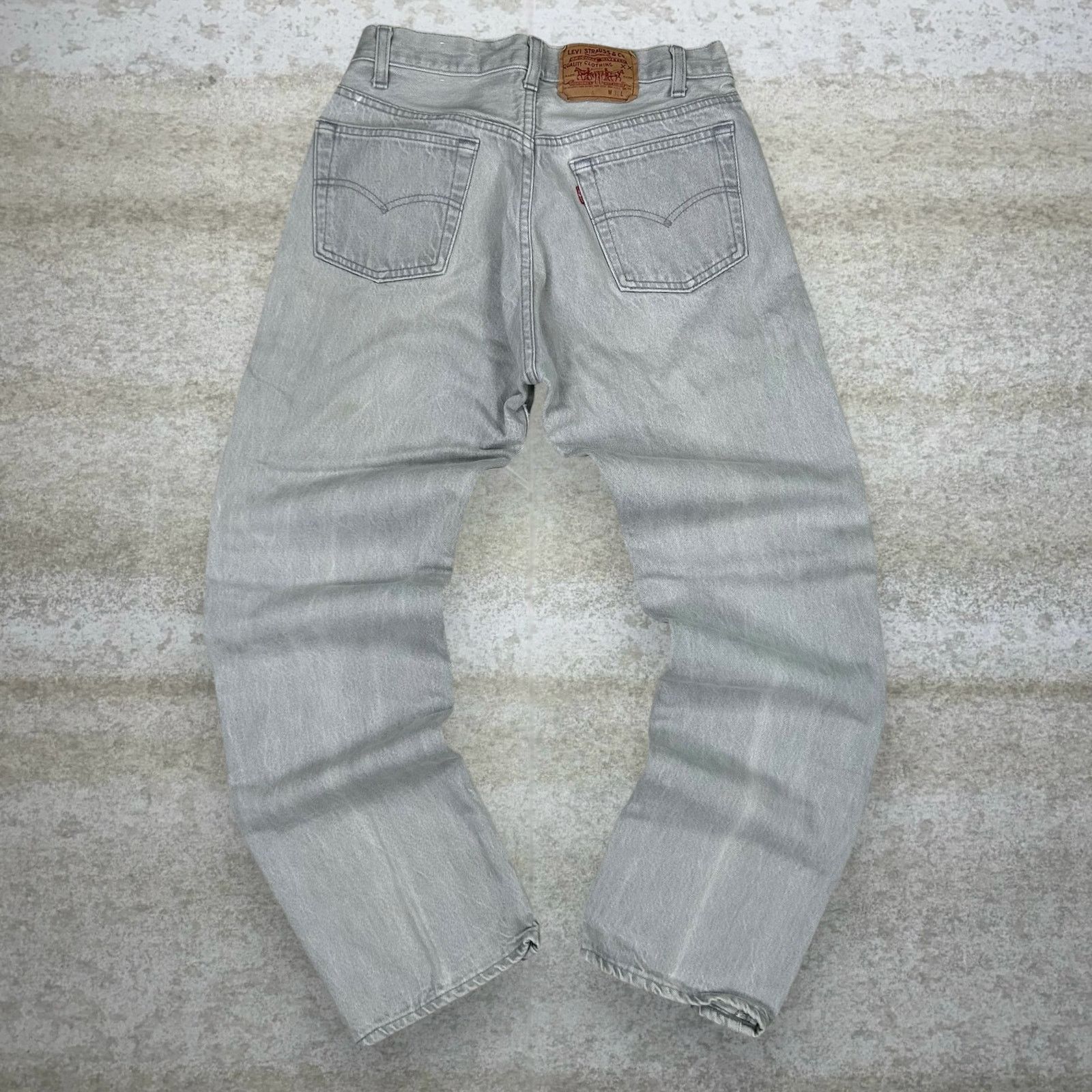 Levi's True Vintage 70s Levis Jeans 501 31x30 Regular Straight Grey Size US 31 - 1 Thumbnail