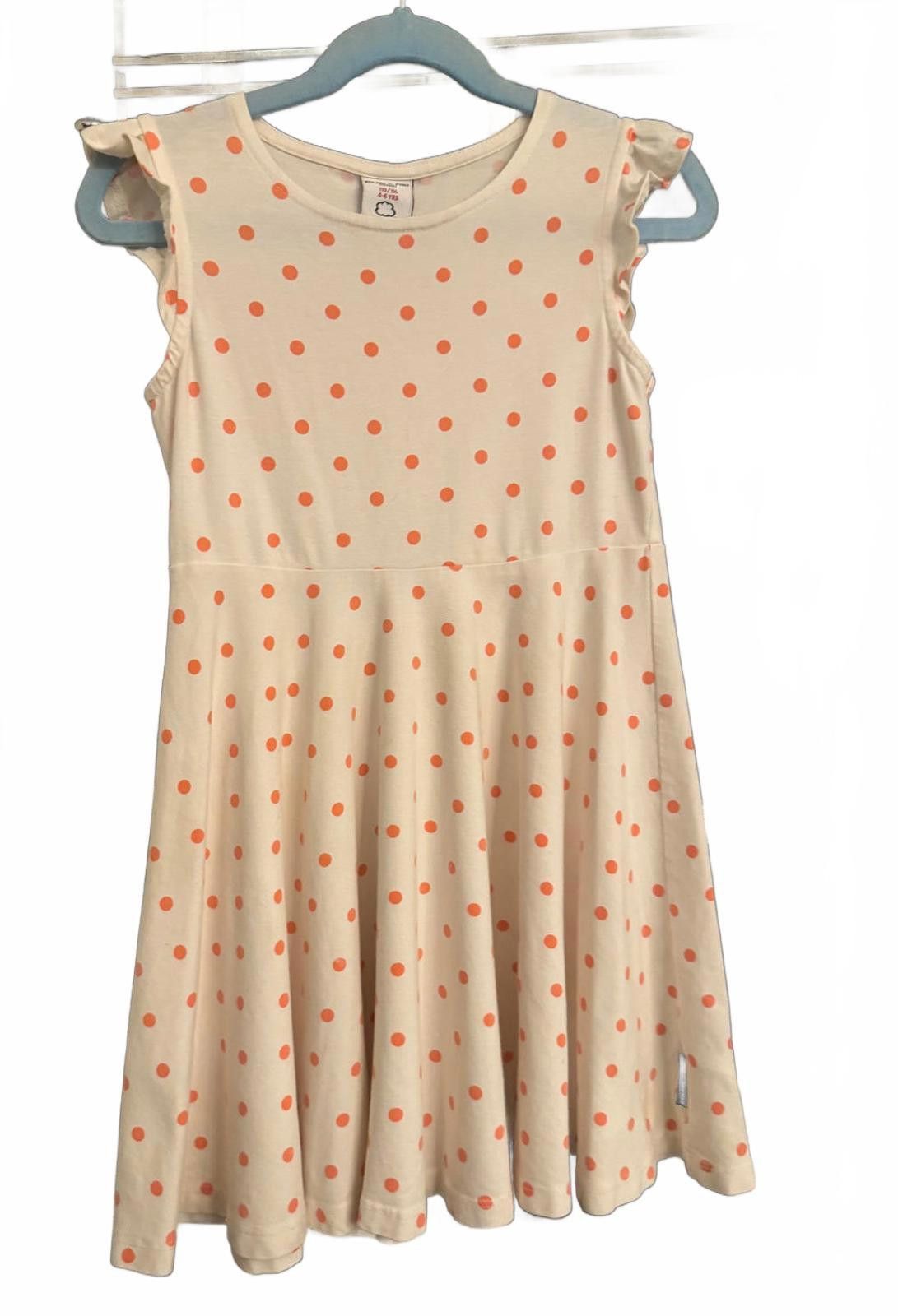 Other Girls' Polarn O. Pyret Ruffle Sleeve Polka Dot Dress 4-6 Size ONE SIZE - 2 Thumbnail