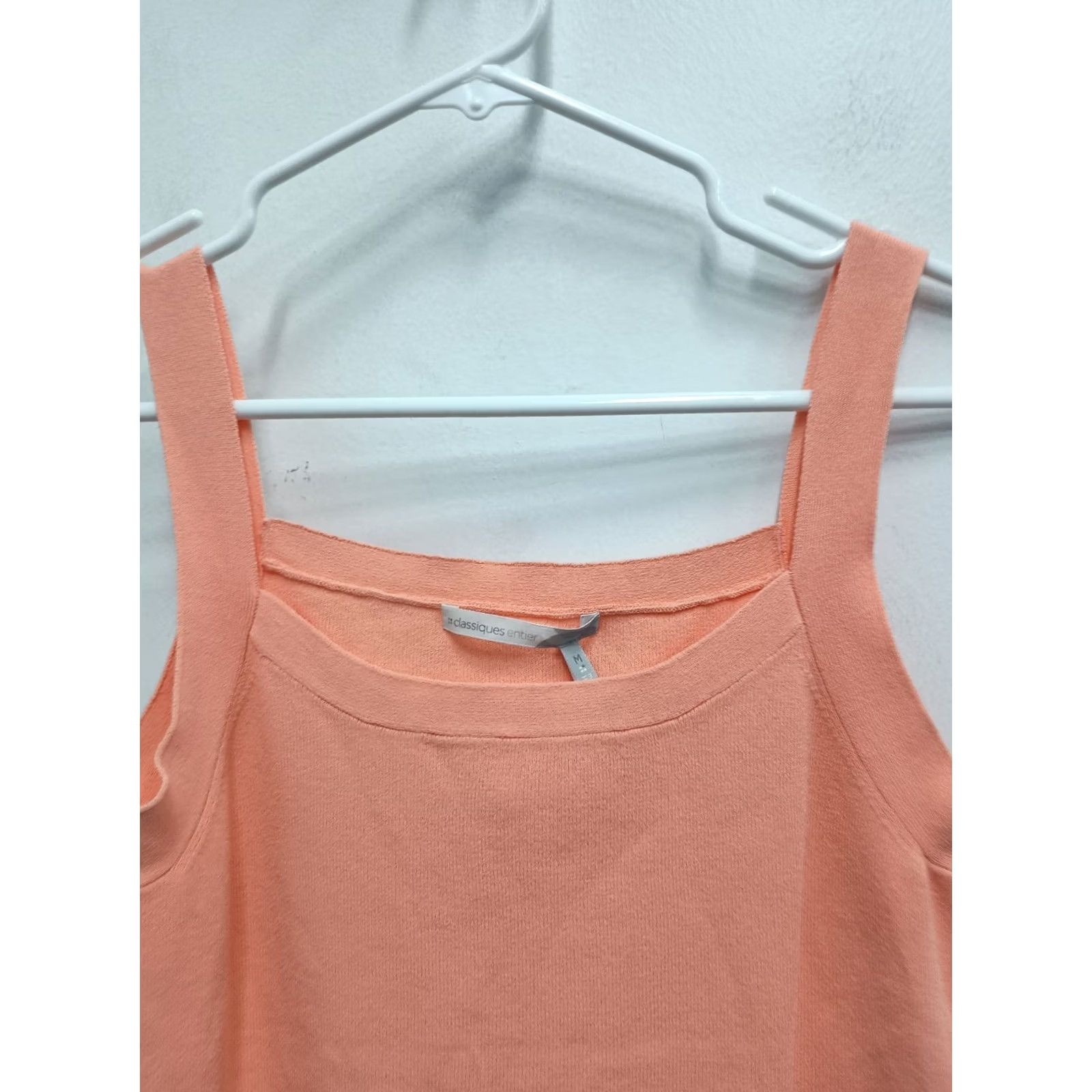 Vintage VINTAGE Classiques Entier Womens Tank Top M Peach Wide Strap Minimalist Tank 90s Classic Preppy Designer Womens Size M / US 6-8 / IT 42-44 - 2 Thumbnail