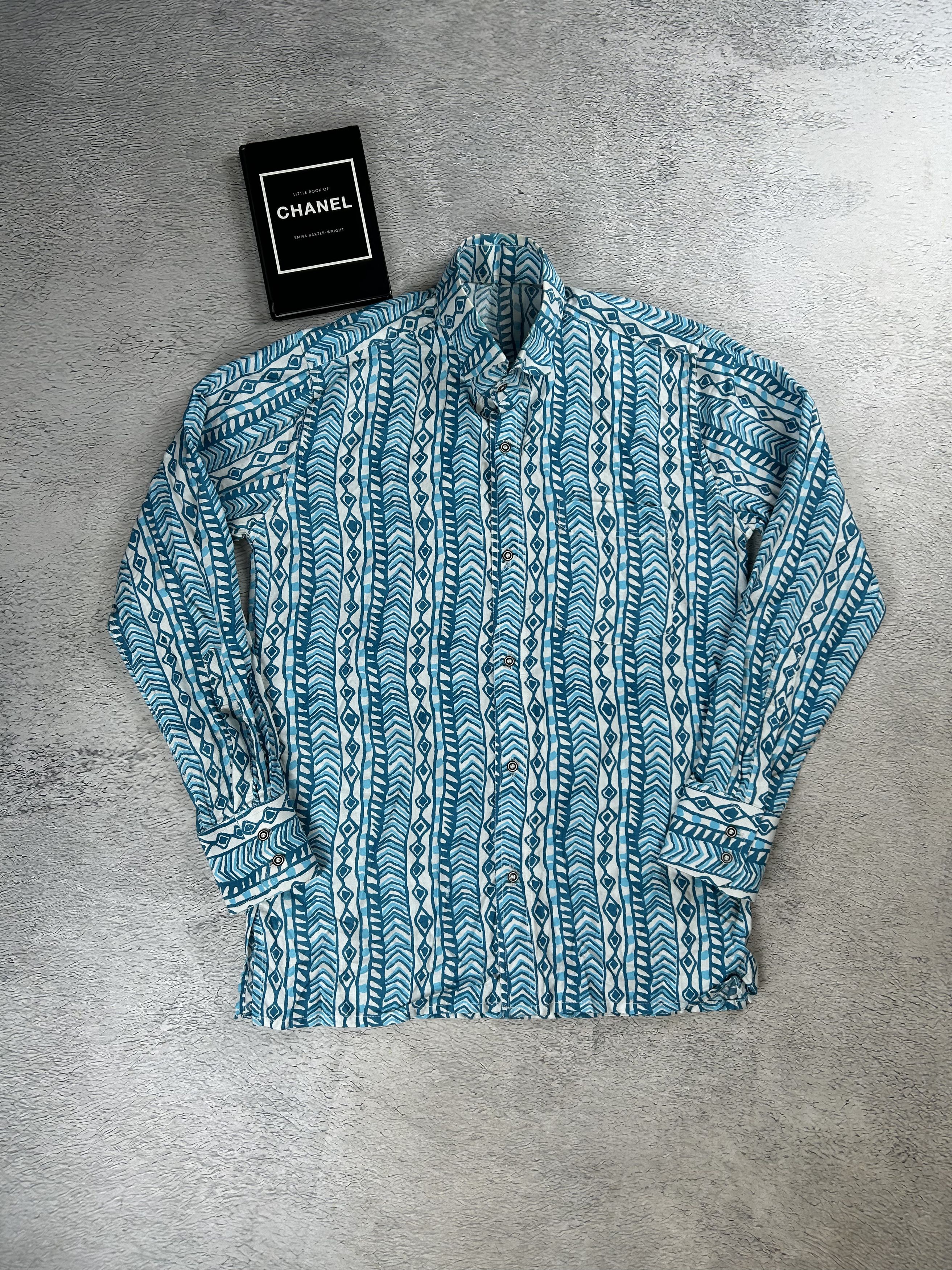 Flannel × Japanese Brand × Vintage Vintage Oldmoney style shirts Monogram AOP Mambo style Size US L / EU 52-54 / 3 - 5 Thumbnail