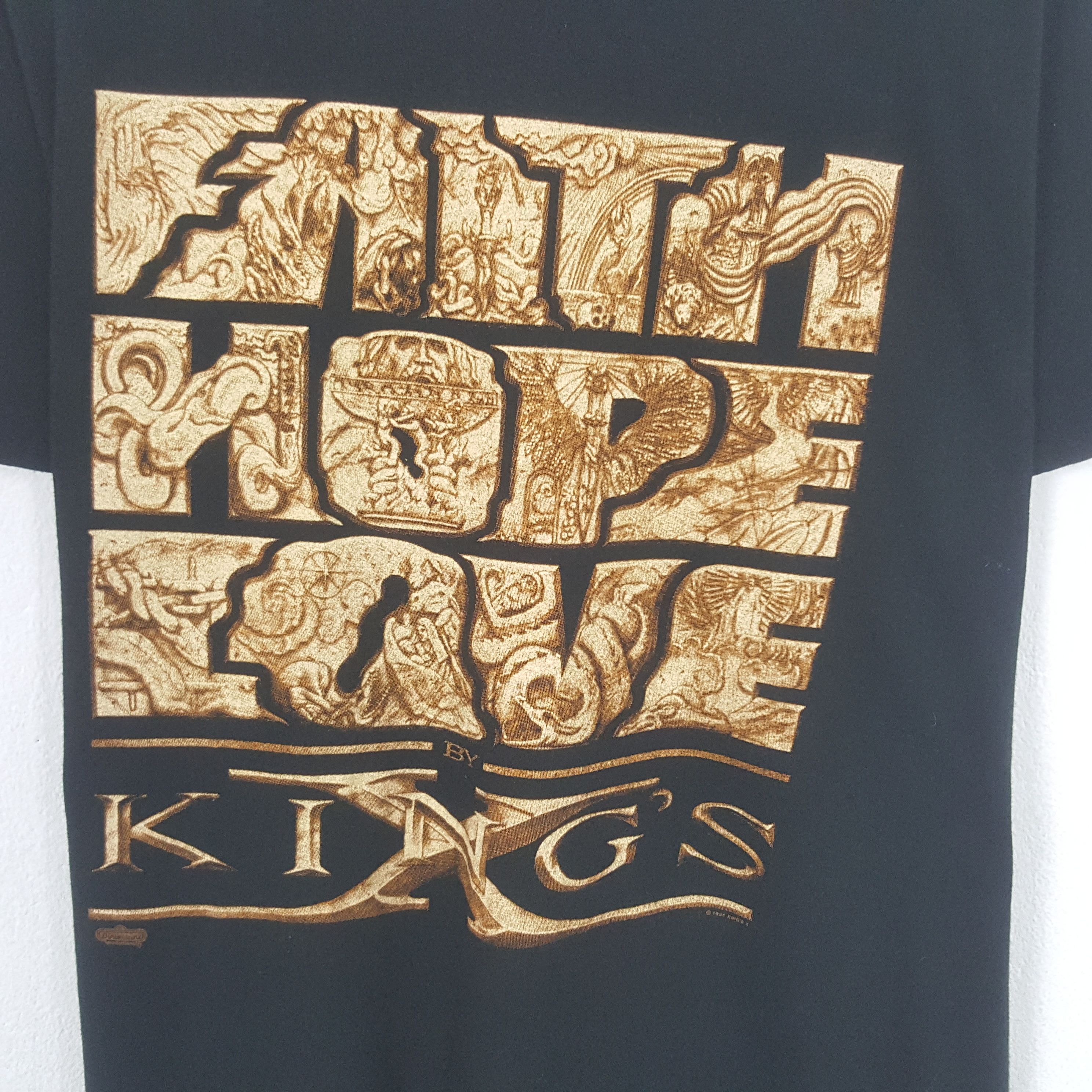 Band Tees Vintage King’s x Faith Hope Love World Tour Tshirt Size US M / EU 48-50 / 2 - 2 Thumbnail