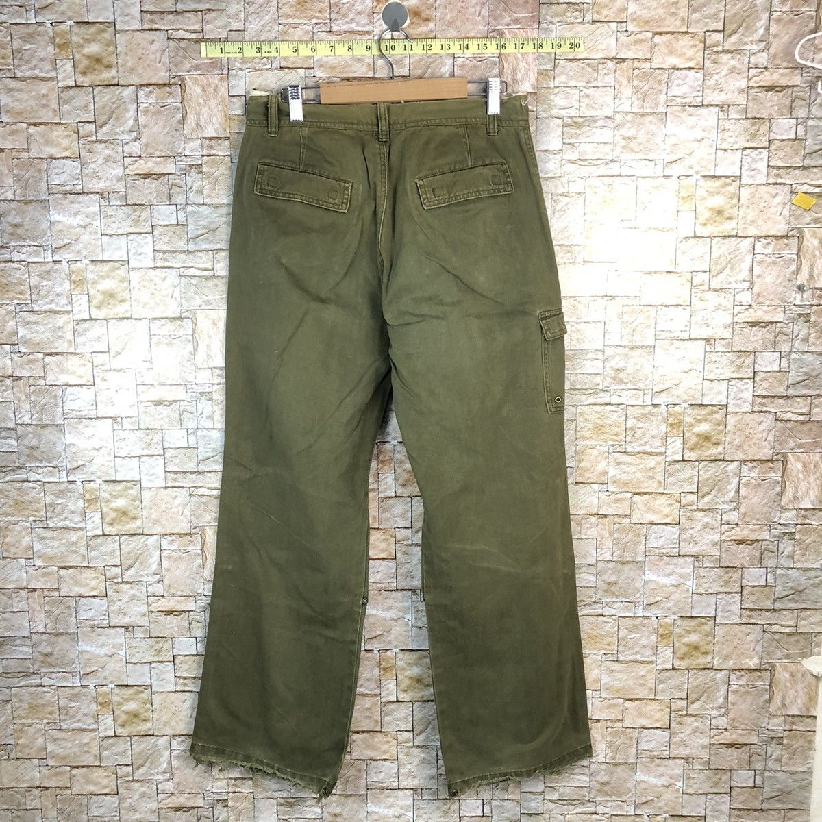 Japanese Brand Sonny Clouds Green utility Cargo Multipocket Pants #A980 Size US 29 - 13 Thumbnail