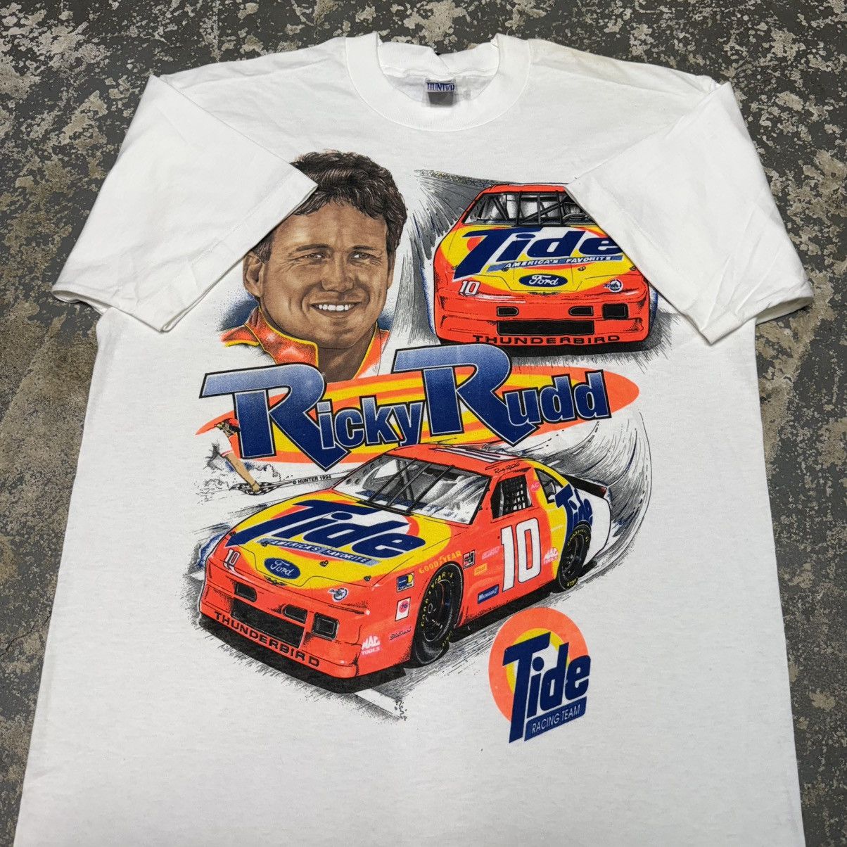 NASCAR Vintage Ricky Rudd Tide Racing Nascar 90s Tshirt Size US L / EU 52-54 / 3 - 3 Thumbnail