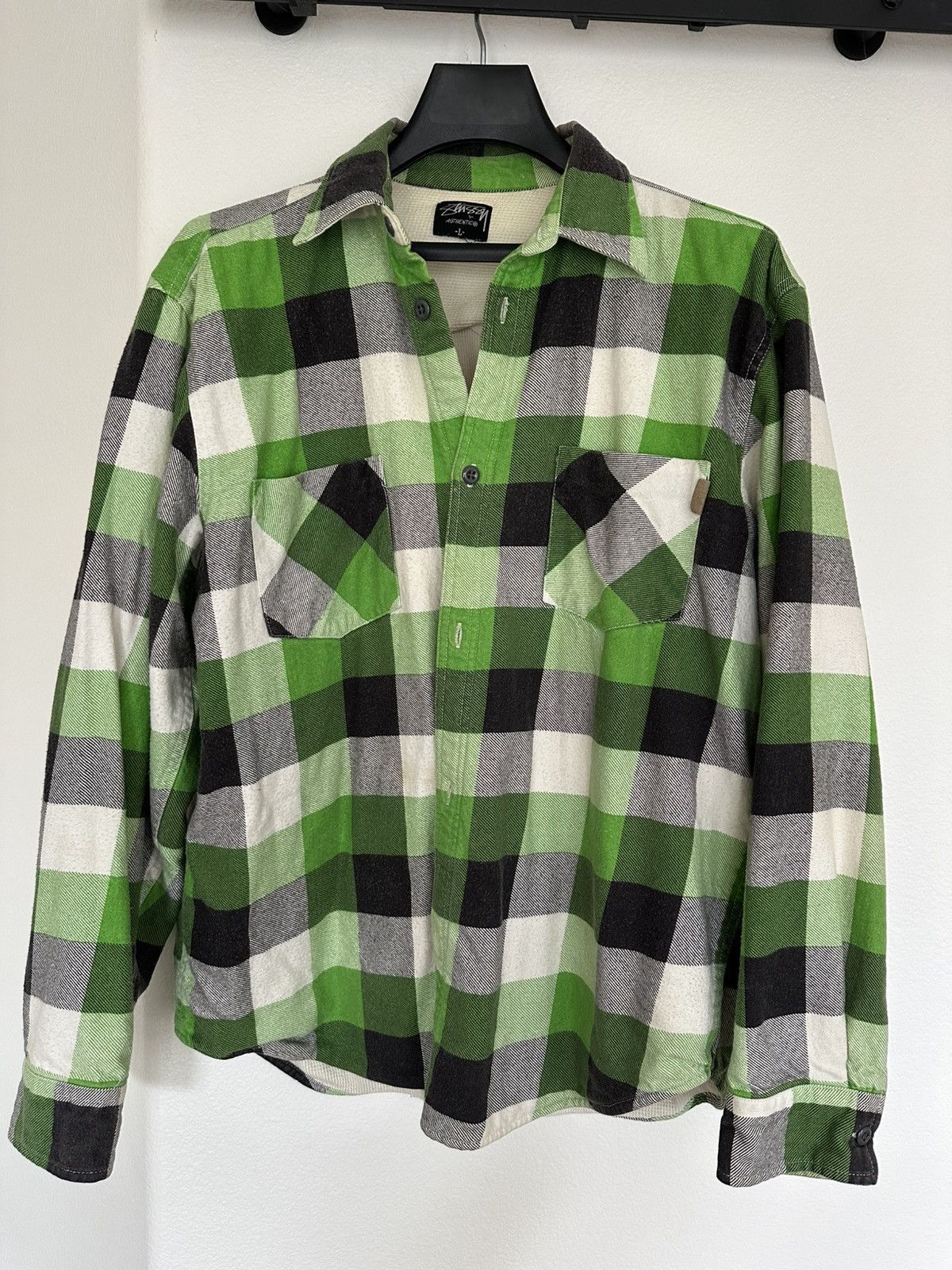 Stussy Green Stussy Thermal Lined Flannel Size US L / EU 52-54 / 3 - 1 Thumbnail