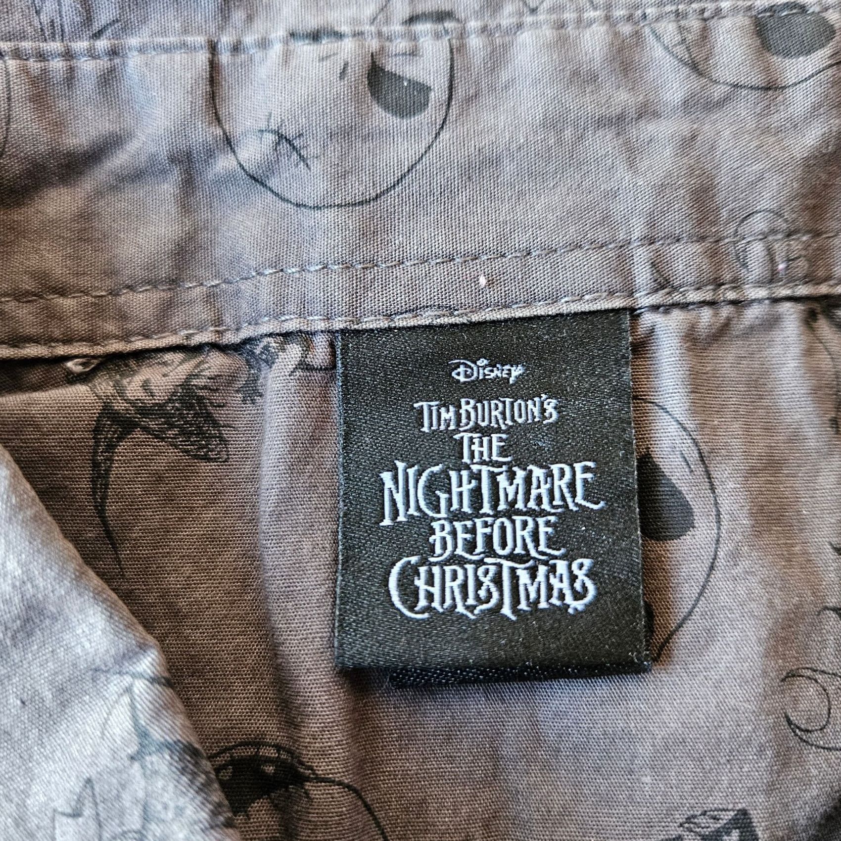 Disney Nightmare Before Christmas Disney Button Shirt Mens Small Jack Skellington Print Size US S / EU 44-46 / 1 - 3 Thumbnail