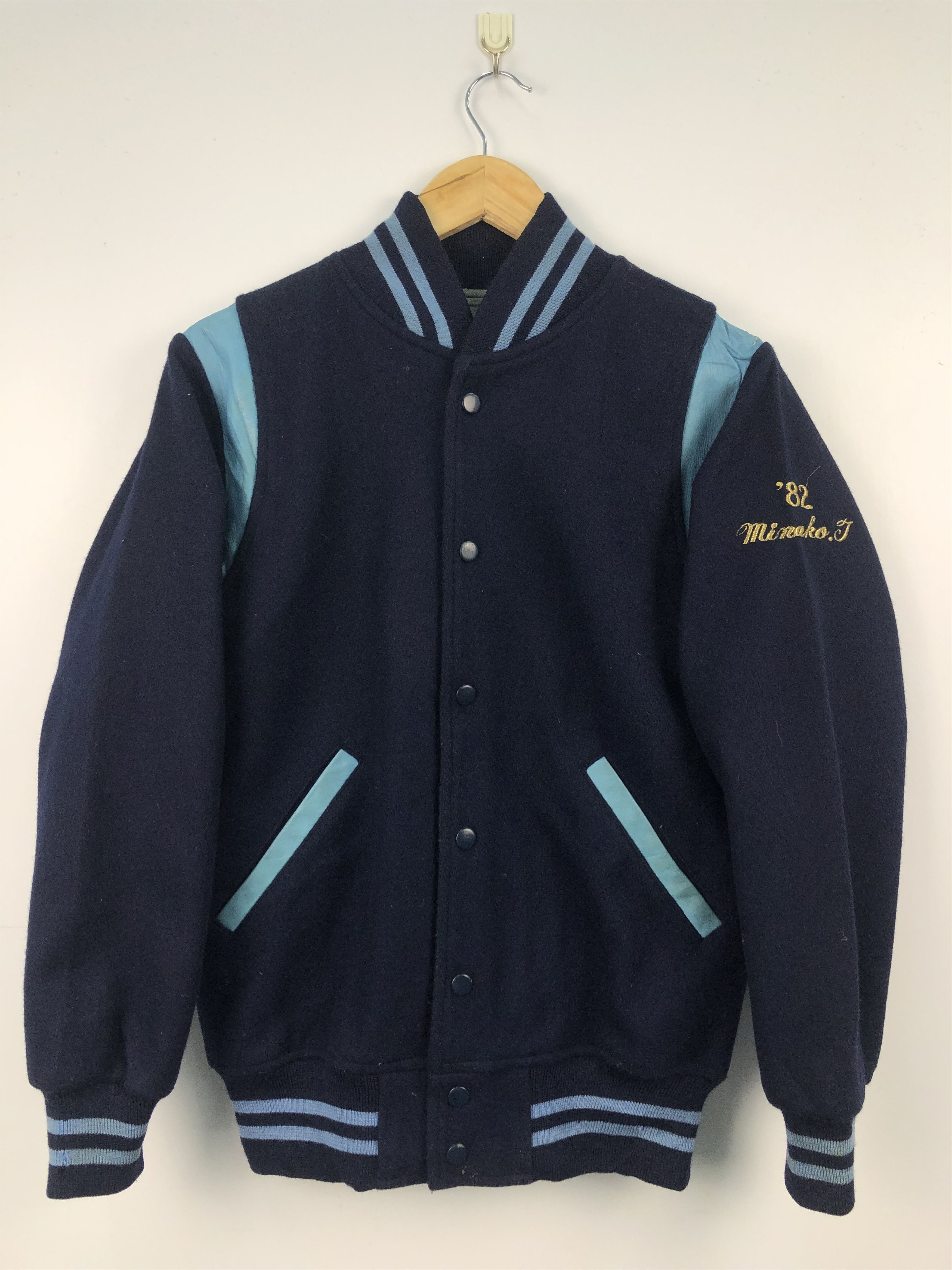 Japanese Brand Vintage 90s Japanese Brand Varsity Jacket V0134 Size US S / EU 44-46 / 1 - 1 Thumbnail