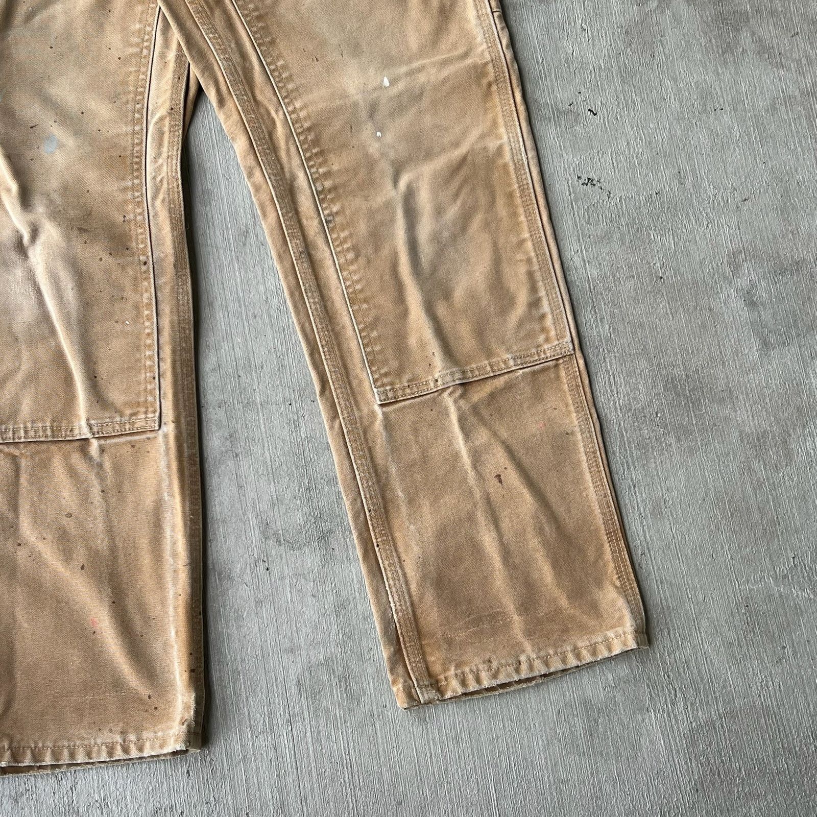 Carhartt × Vintage Carhartt brown double knee work wear carpenter pants Size US 27 - 8 Thumbnail