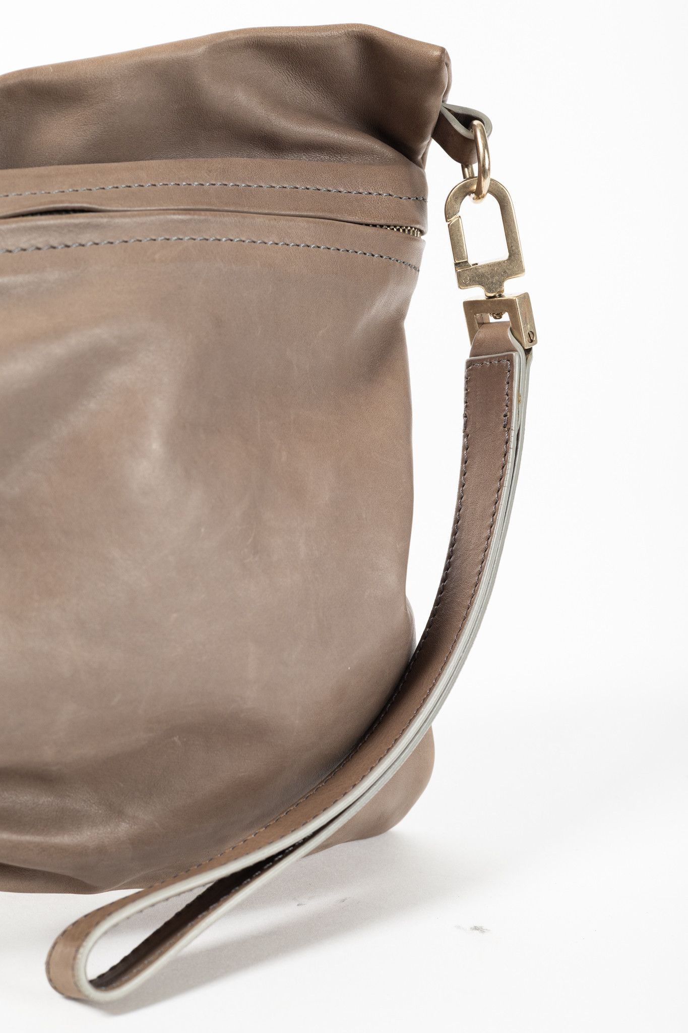 Brunello Cucinelli Brunello Cucinelli Taupe Leather Bow Clutch Size ONE SIZE - 5 Thumbnail