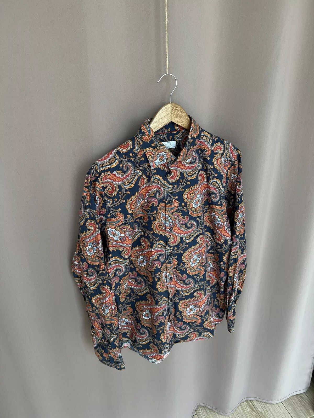 Eton Eton Printed Button Down Shirt Mens Size 42 or M/L Size US M / EU 48-50 / 2 - 5 Thumbnail