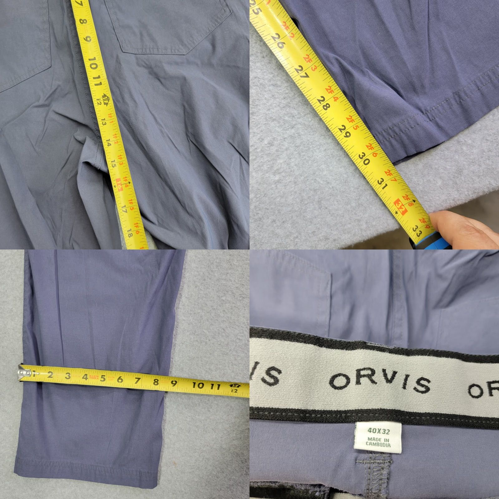 Orvis VINTAGE ORVIS Pants Mens 40x32 blue Straight Performance Tech Golf Chino Size US 40 / EU 56 - 9 Thumbnail