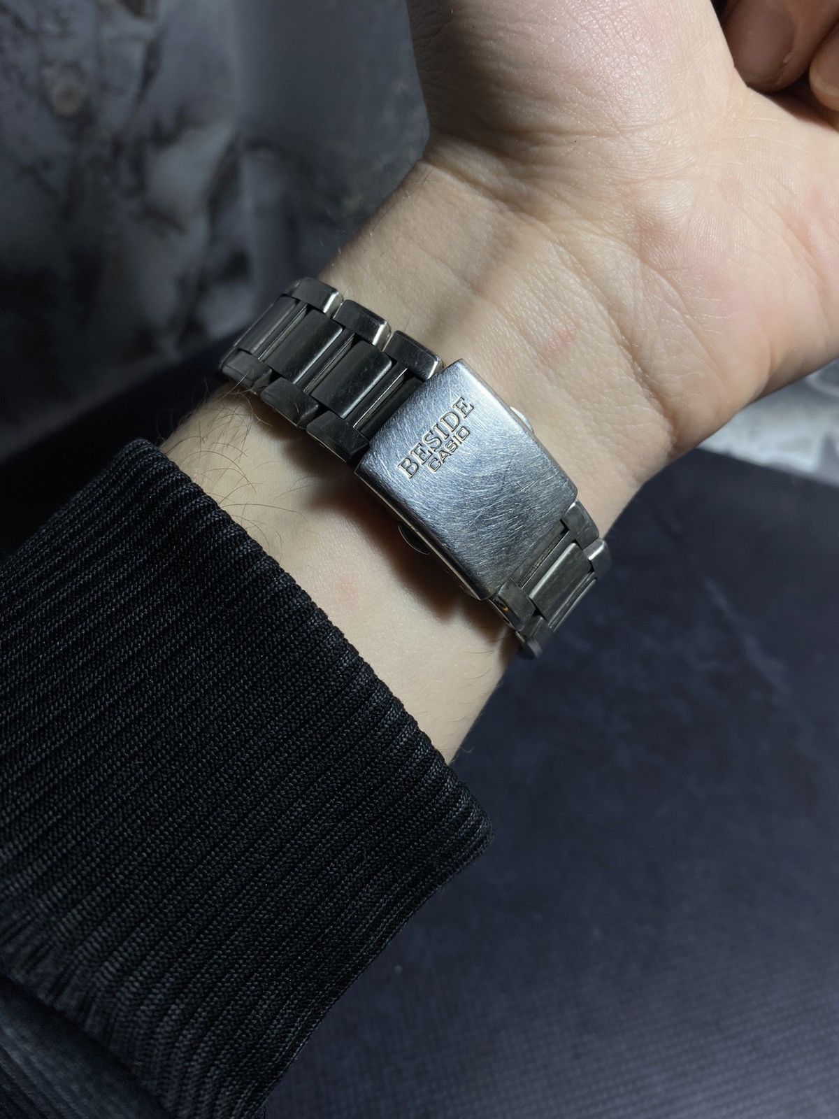 Casio Casio Beside Dual Display Vintage Stainless Steel Watch Size ONE SIZE - 5 Thumbnail