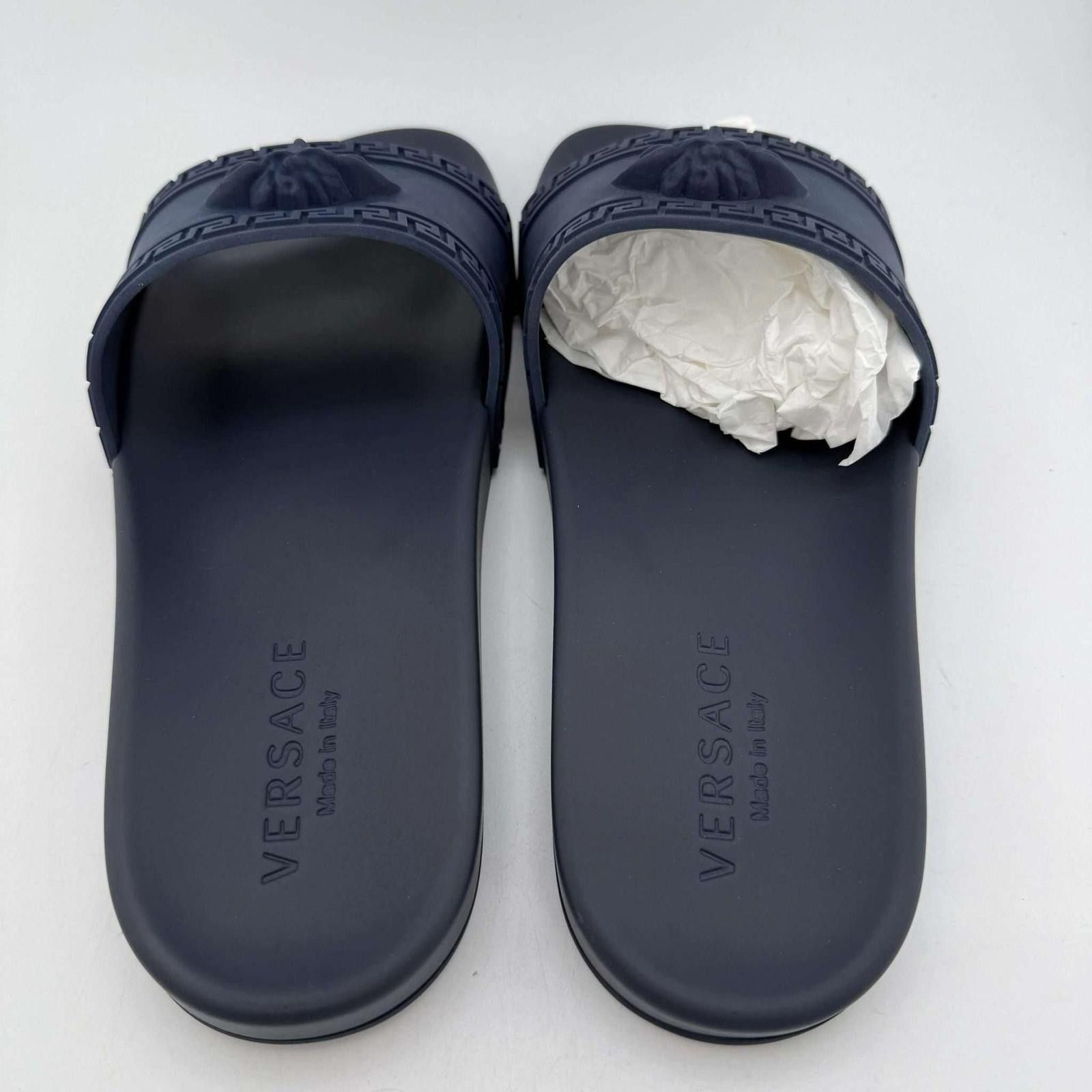 Versace Versace Slide Navy Sandals EU 44 New Size US 11 / EU 44 - 5 Thumbnail