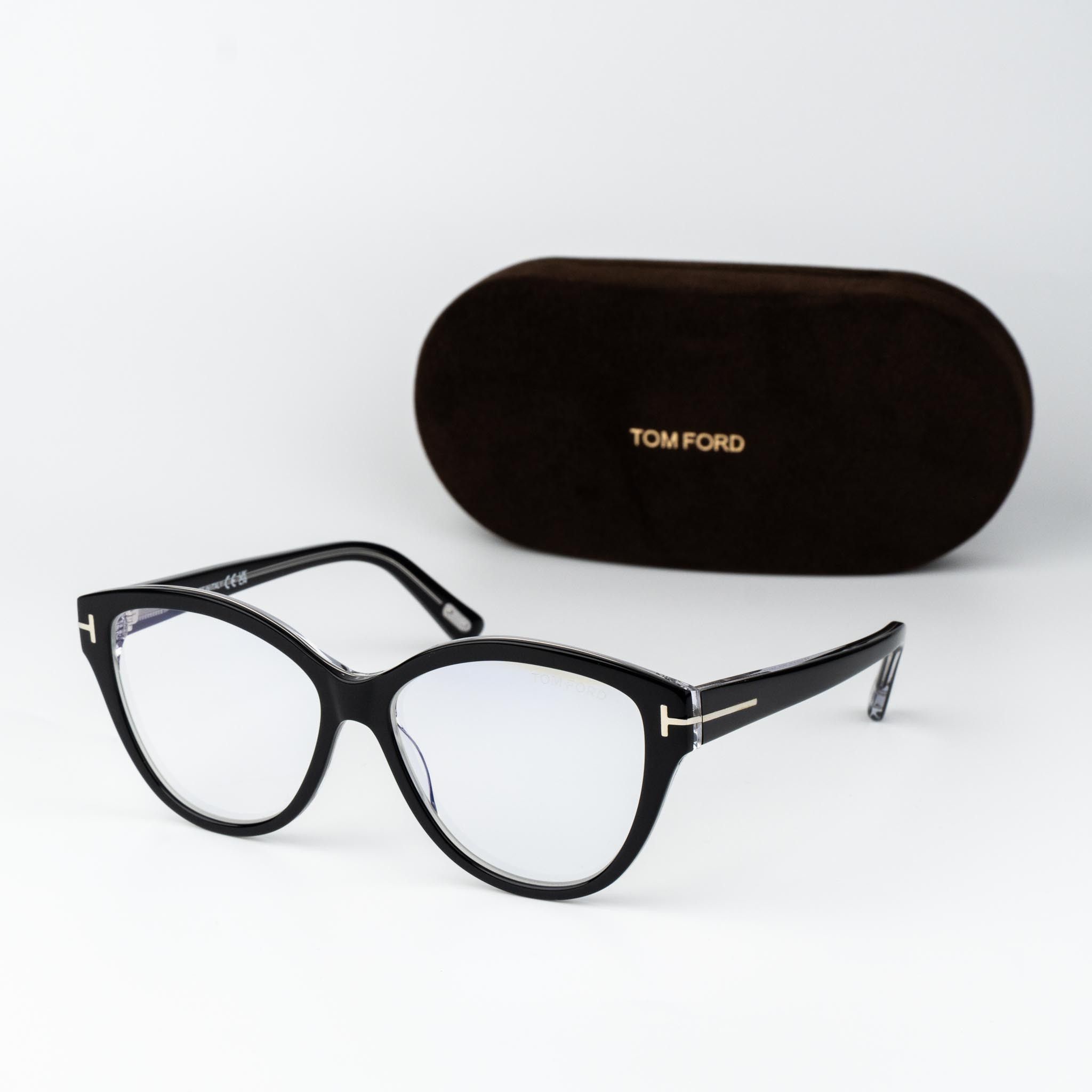 Tom Ford Tom Ford Woman Eyeglasses Cat Eye FT5954-B 003 NEW AUTHENTIC Size ONE SIZE - 2 Thumbnail