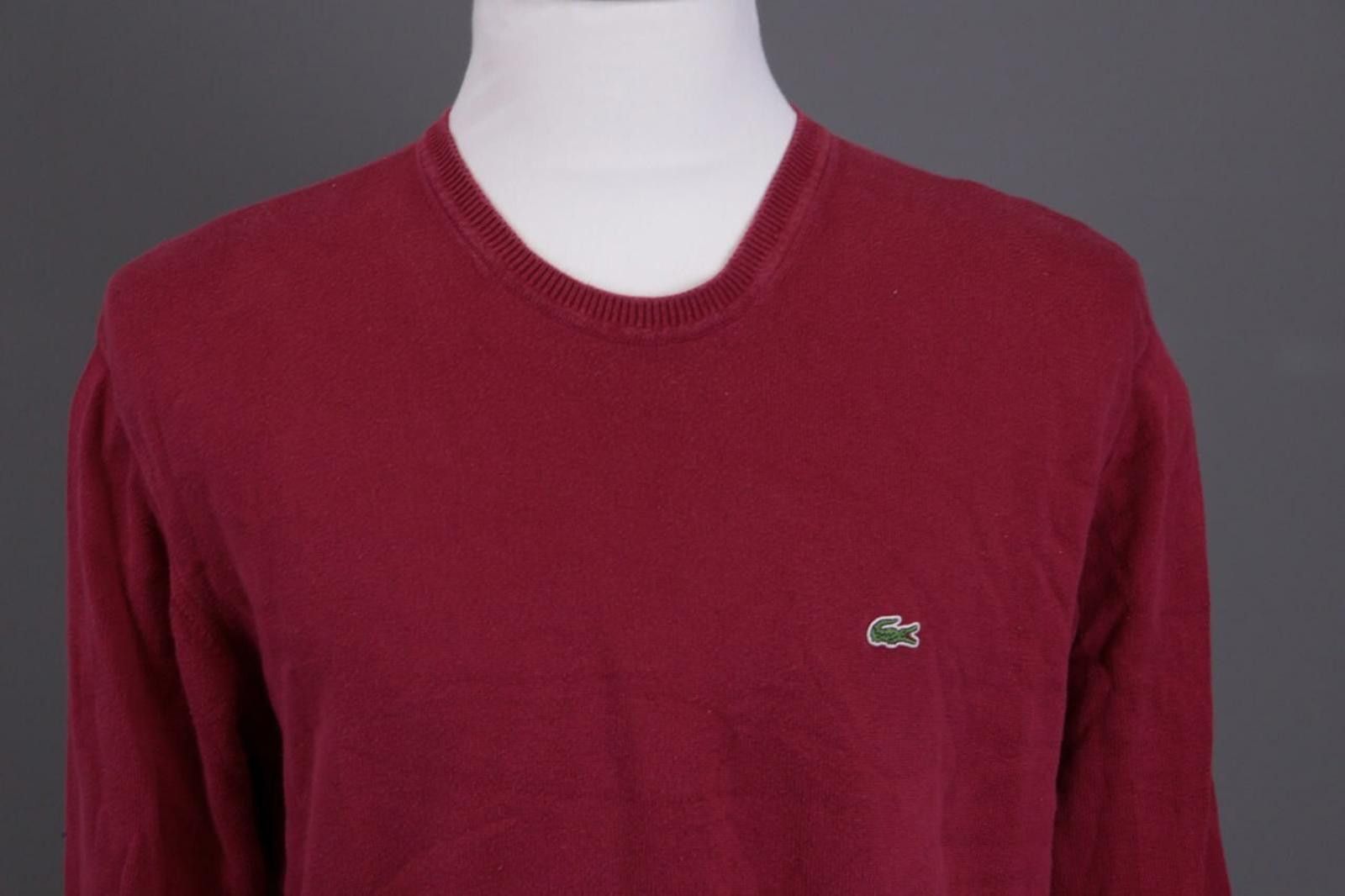 Lacoste Lacoste Red Crew Neck Knit Sweater Jumper Size 6/XL Size US M / EU 48-50 / 2 - 3 Thumbnail