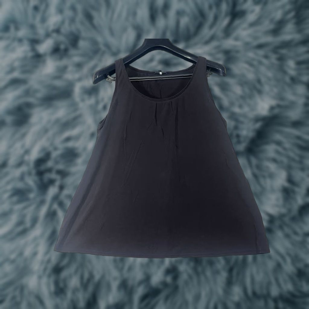 Eileen Fisher Eileen Fisher Blouse Shirt Women Tank Top Silk 100% Brown Scoop Neck Sleeveless L Petite Regular Size L / US 10 / IT 46 - 1 Thumbnail