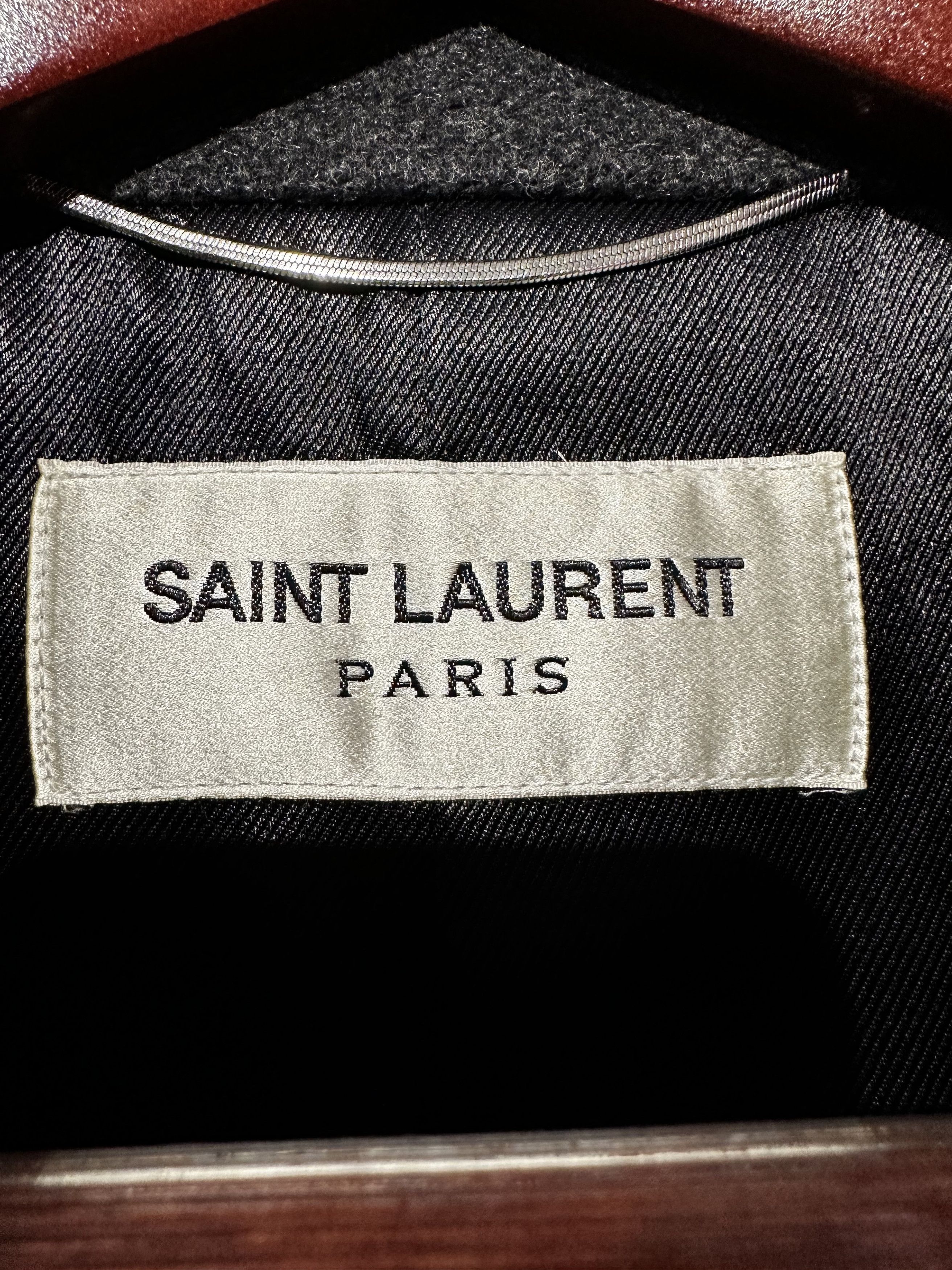 Saint Laurent Paris Saint Laurent FW15 Double-Breasted Wool Tube Coat Size US L / EU 52-54 / 3 - 4 Thumbnail