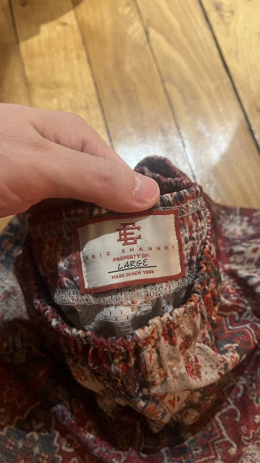 Eric Emanuel EE basic Basic Persian Rug Short Red/Navy Green Size US 33 - 2 Thumbnail