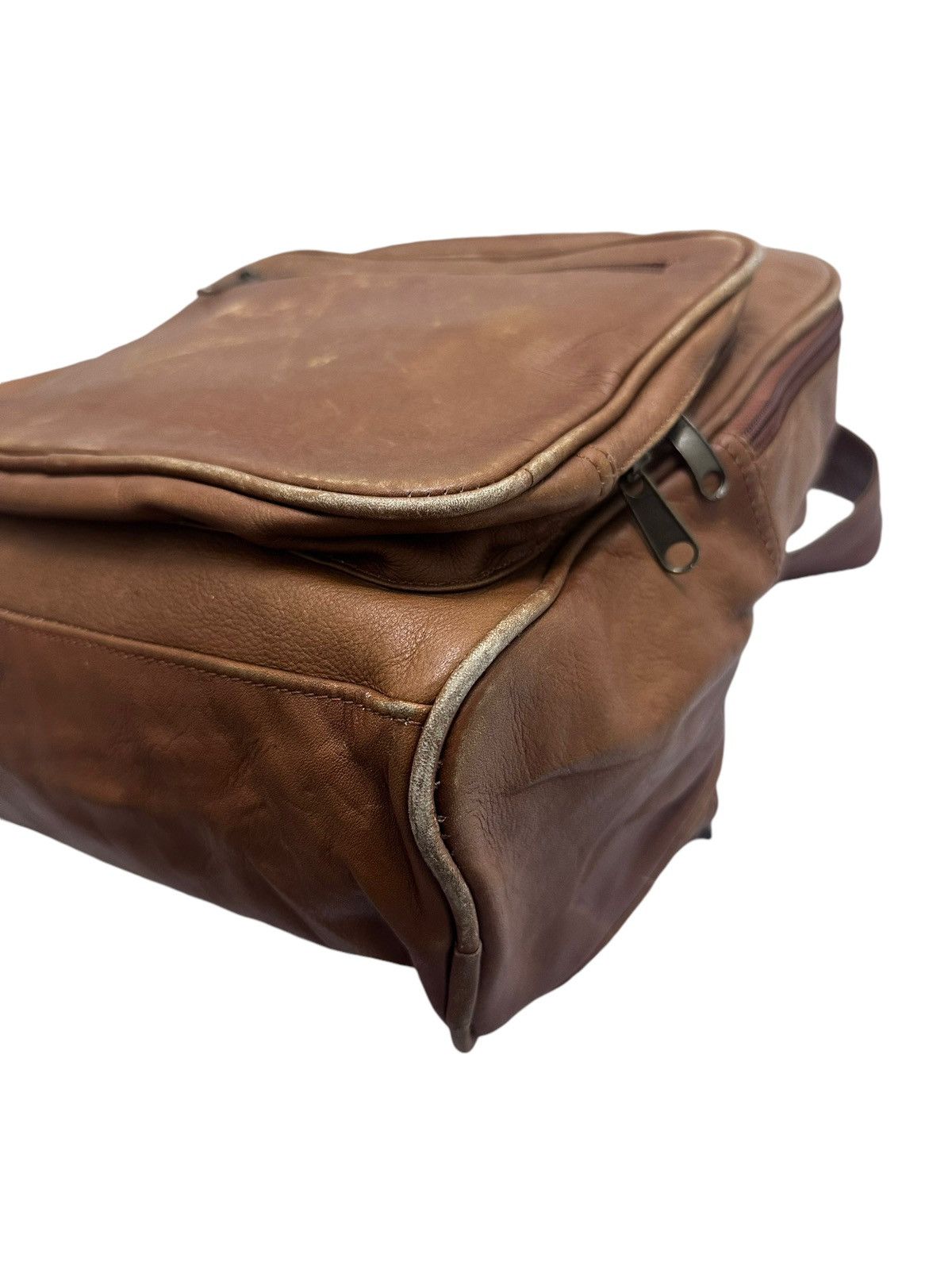 Genuine Leather × Japanese Brand × Vintage Archive Boulder Ridge Cowhide Leather Patina Backpack Size ONE SIZE - 6 Thumbnail