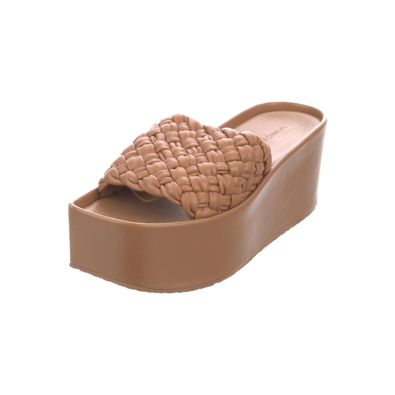Vince Vince Mari Tan Leather Platform Summer Sandal Slide US 8.5 Size US 8.5 / IT 38.5 - 1 Thumbnail
