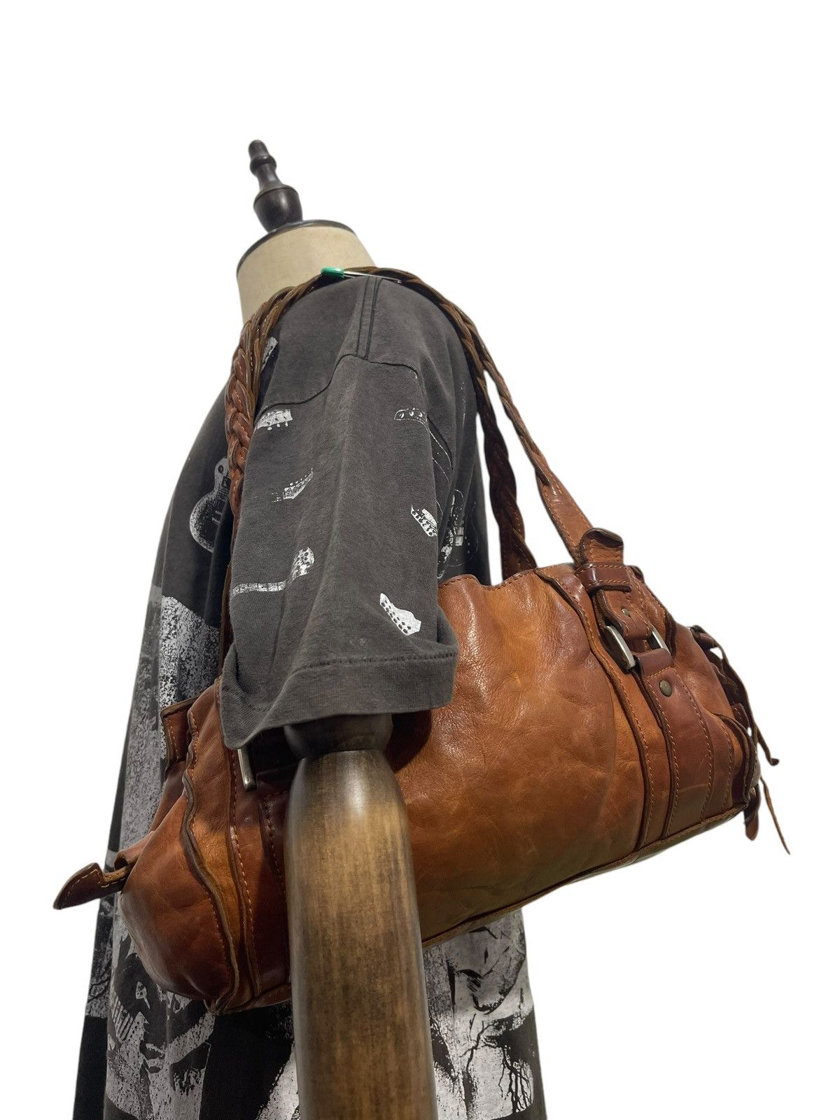 Italian Designers × Leather Vintage Jacono Parma Shoulder