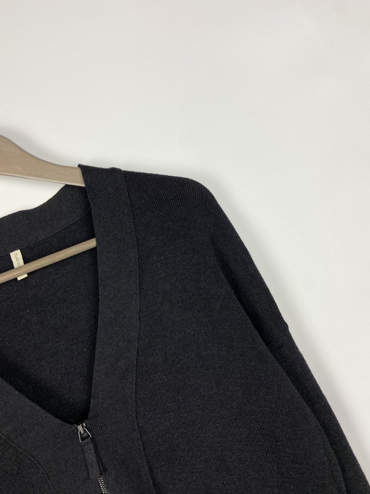 Annette Gortz Annette Gortz Wool/Silk Womens Black Zip Cardigan Sweater Size XS / US 0-2 / IT 36-38 - 7 Thumbnail