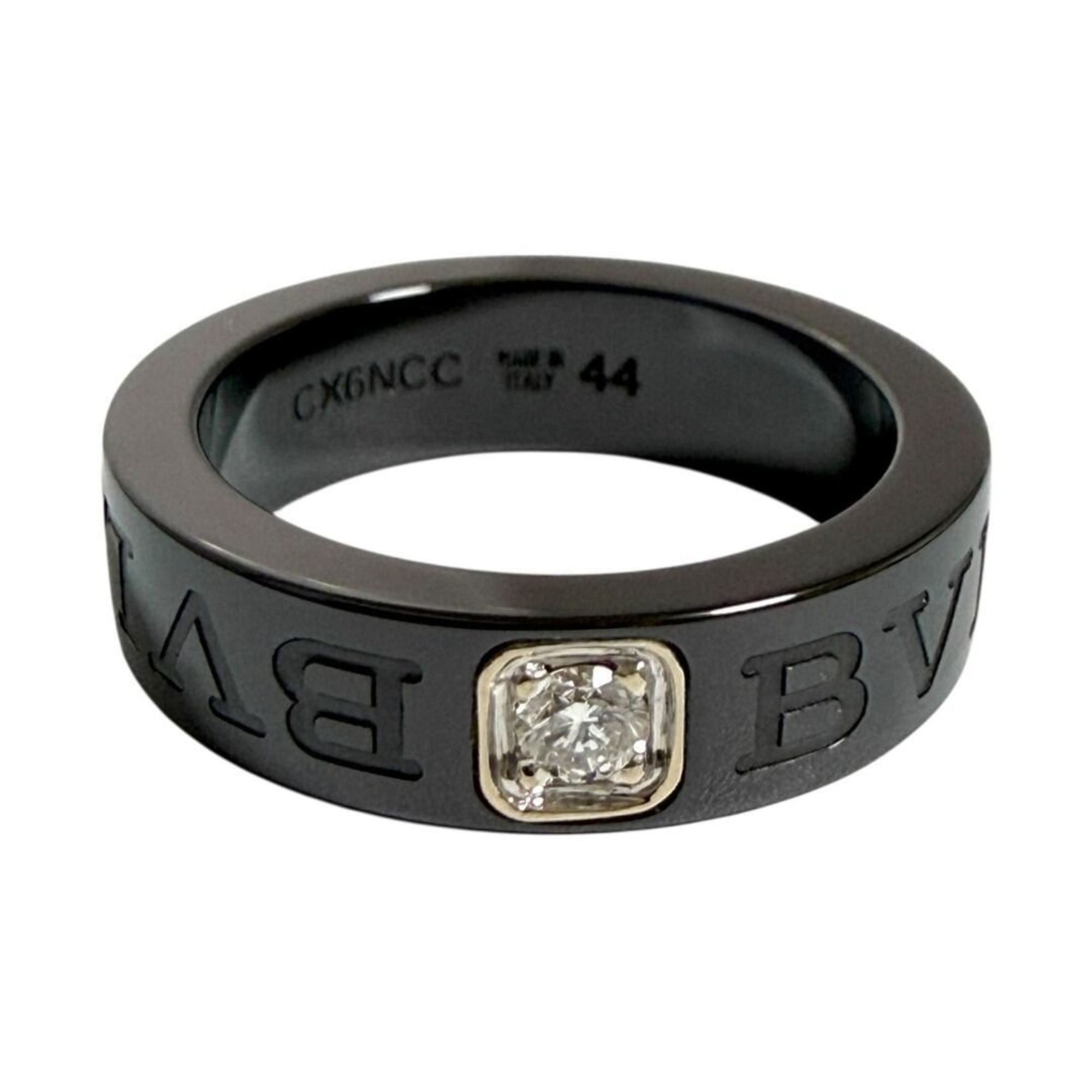 Bvlgari Bvlgari Women's/Men's Pinky Double Logo Ring, Size 4, 18K Gold Size ONE SIZE - 1 Thumbnail
