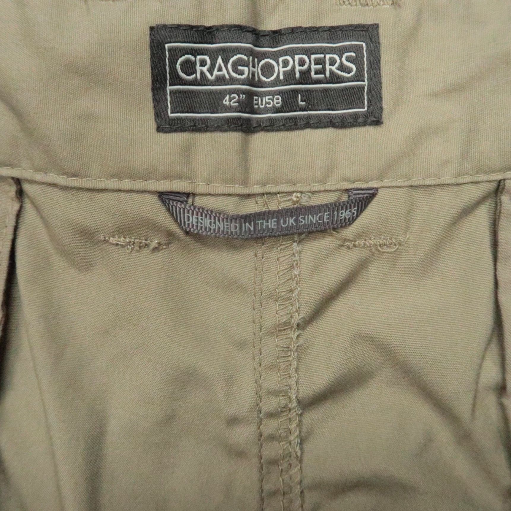 Vintage Craghoppers Pants Men Tan 42 Long Boulder Trouser Relaxed Fit Chino Hiking Outdoor NWT Size US 42 / EU 58 - 7 Thumbnail