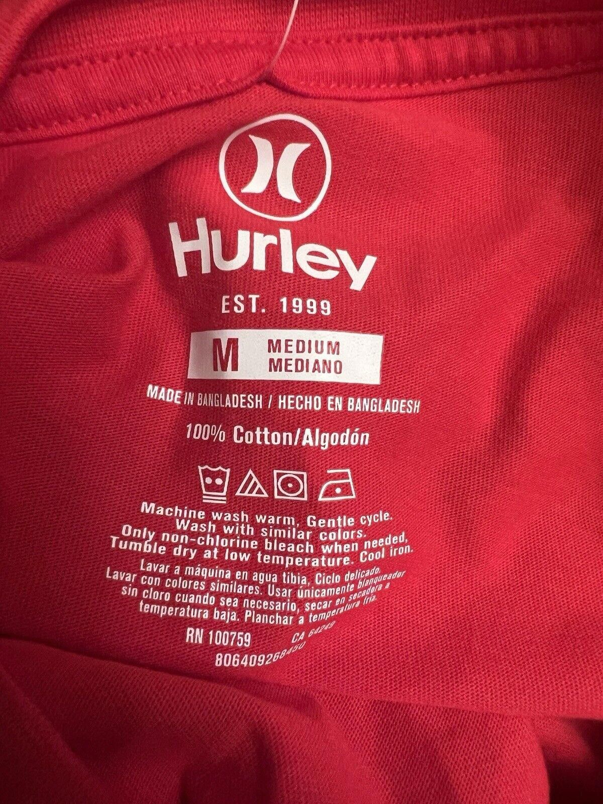Hurley Hurley T Shirt Mens Short Sleeve Red White Blue Logo Size US M / EU 48-50 / 2 - 5 Thumbnail