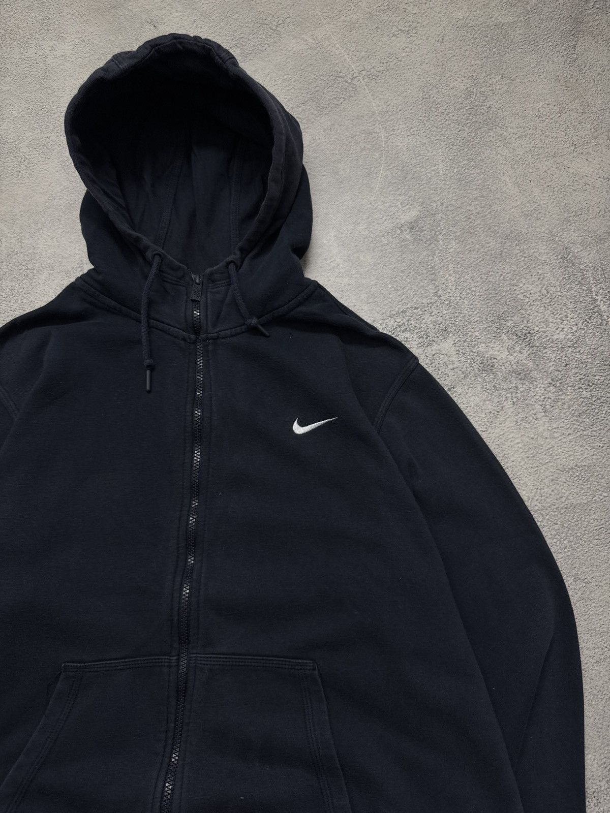 Nike Vintage Y2k Nike Mini Swoosh Basic Zip-Hoodie 00’s Size US XL / EU 56 / 4 - 4 Thumbnail