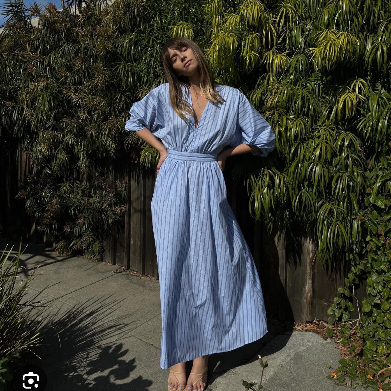 Designer e Lei x The SIL Blue Striped Island Dress NWT Sz 40 (US 8) Size M / US 6-8 / IT 42-44 - 1 Thumbnail