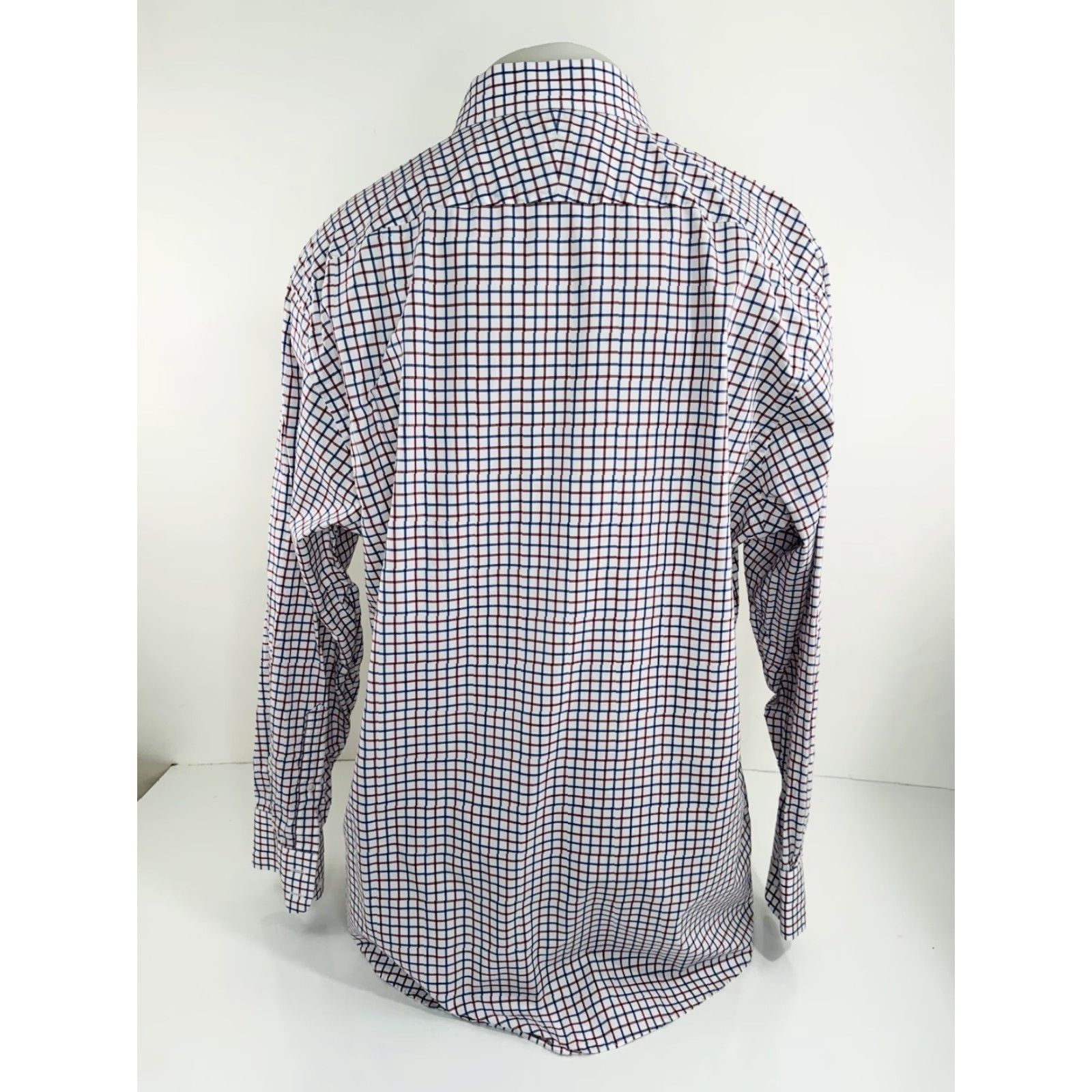 Brooks Brothers Brooks Brothers / Thomas Mason - Plaid Check Shirt 17.5 35 Red White Blue Mens Dress Shirt Size US XXL / EU 58 / 5 - 4 Thumbnail