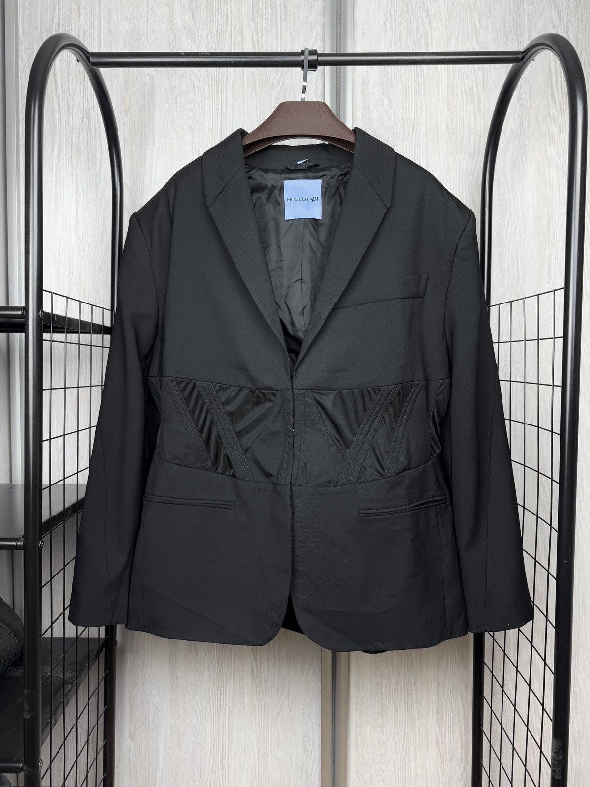 Mugler x H&M Corset-Style Wool Jacket Blazer size XXL 54