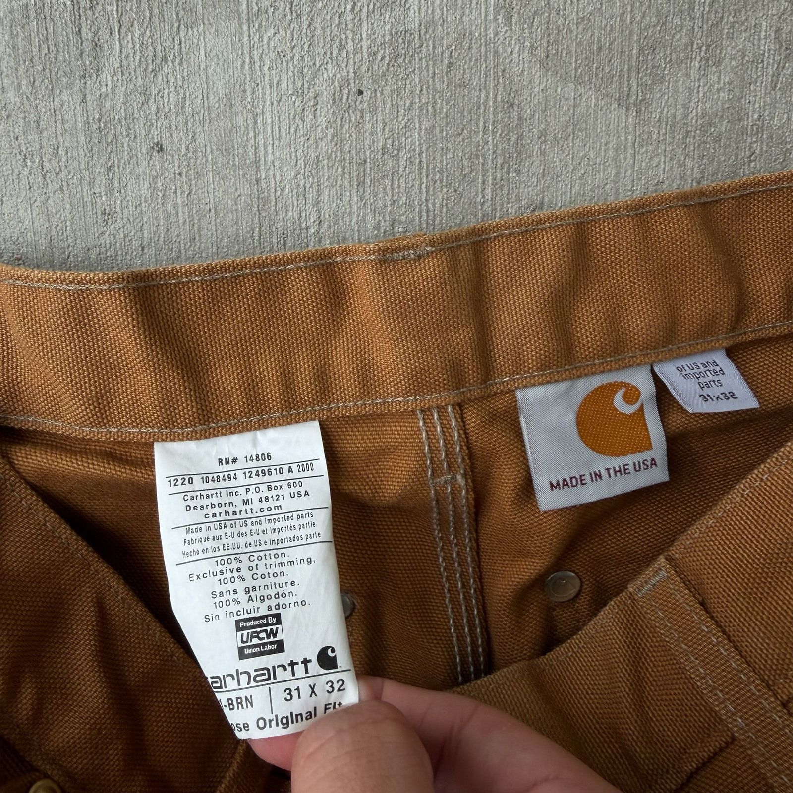 Carhartt × Vintage Carhartt brown double knee work wear carpenter pants Size US 30 / EU 46 - 7 Thumbnail