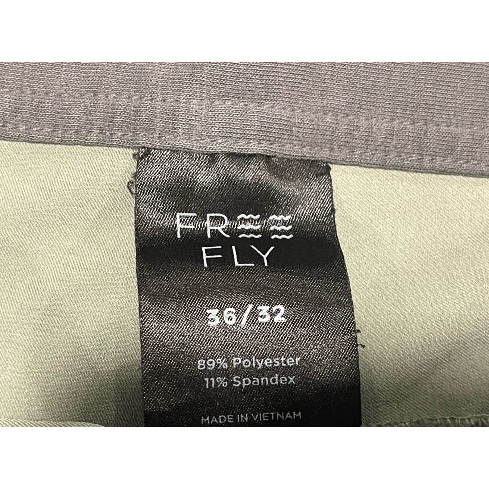 Vintage Free Fly Pants Men's 35x31 Chino Sage Nylon Stretch Outdoors Hiking Performance Size US 35 - 5 Thumbnail
