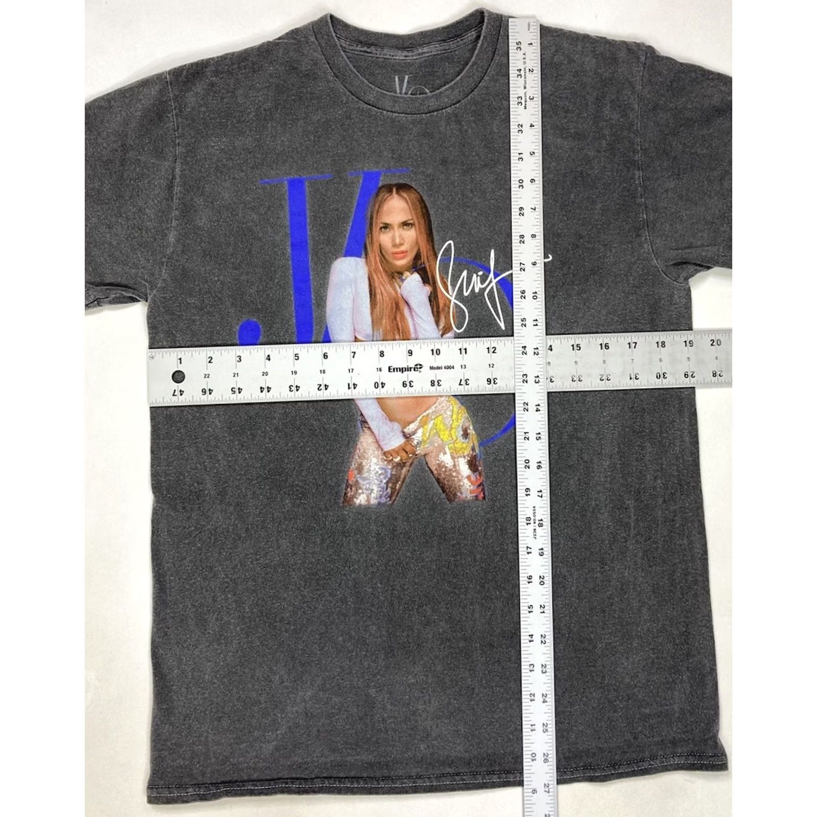 Vintage VINTAGE Jennifer Lopez JLO Graphic T-shirt Women Medium Gray Short Sleeve Music Size M / US 6-8 / IT 42-44 - 5 Thumbnail