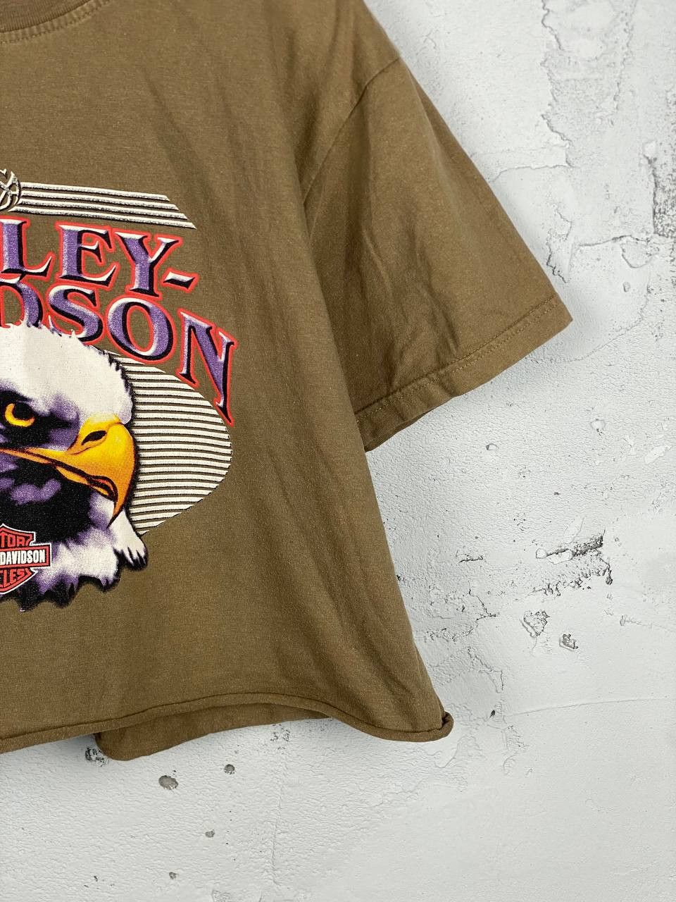 Harley Davidson × Vintage Vintage Brown Harley Davidson Flames Eagle Tank Top T Shirt Size US L / EU 52-54 / 3 - 4 Thumbnail
