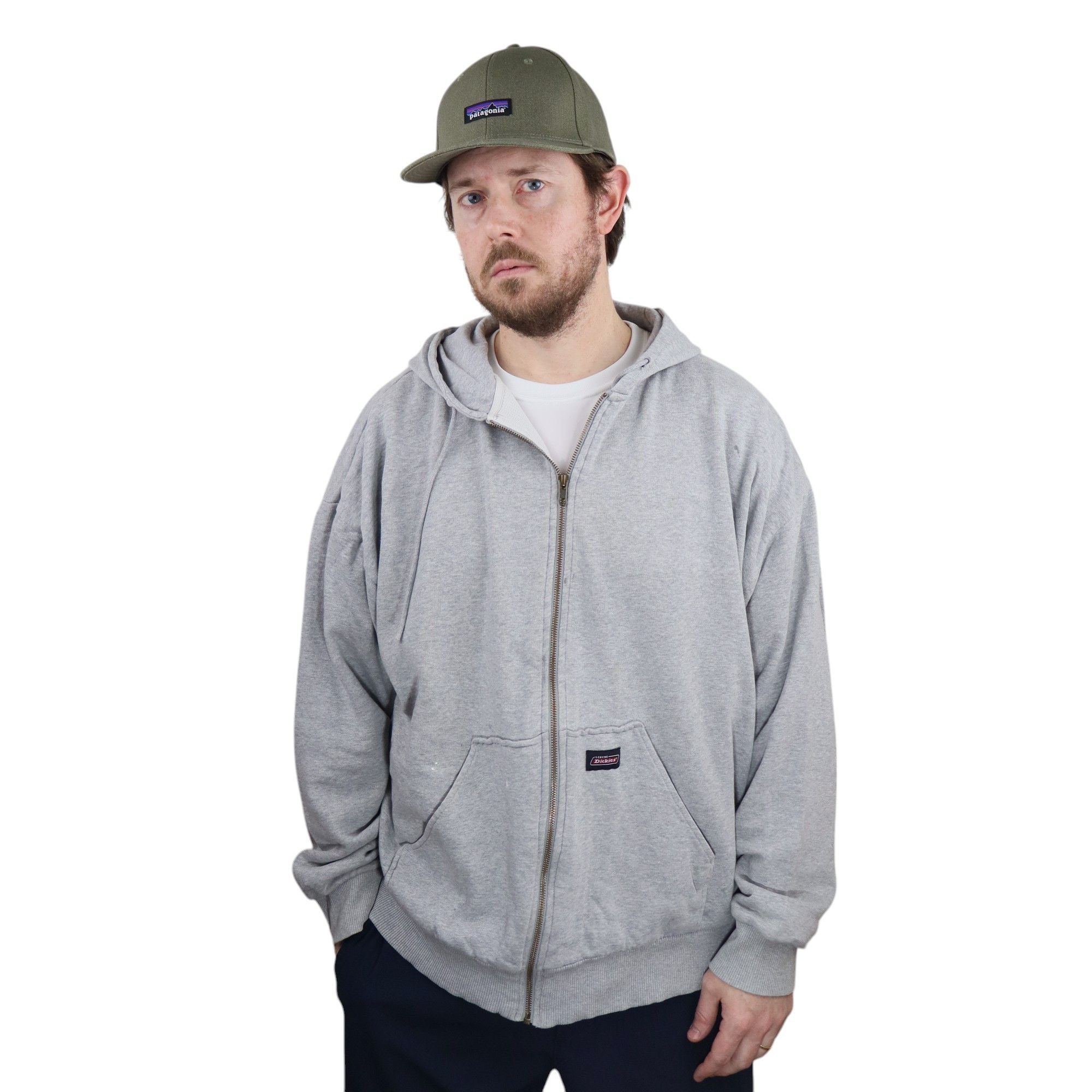 Carhartt × Dickies × Vintage 90s Dickies Thermal Lined Boxy Baggy Zip Up Hoodie 2XL 3XL Size US XXL / EU 58 / 5 - 1 Thumbnail