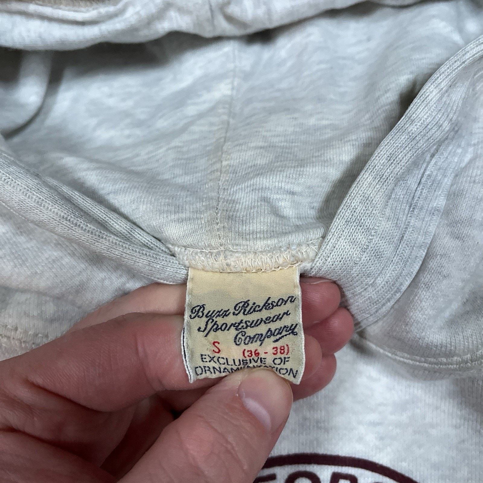 Buzz Rickson's Buzz Rickson's USAF Military Style Heather Gray Hoodie Size US S / EU 44-46 / 1 - 3 Thumbnail